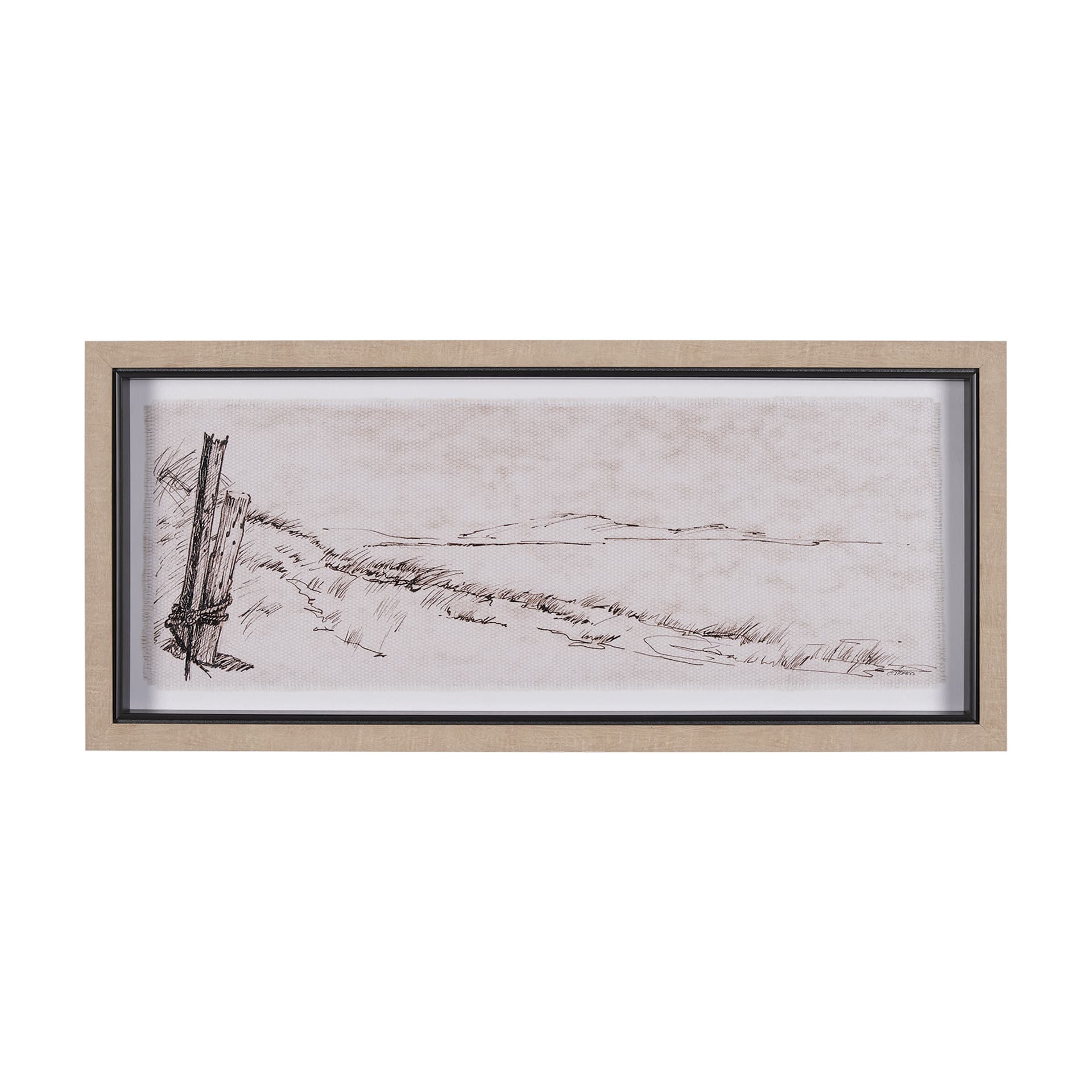 On the Shore I by Mercana Studio a Hand Embellished Textured Framed Art Print — product photograph