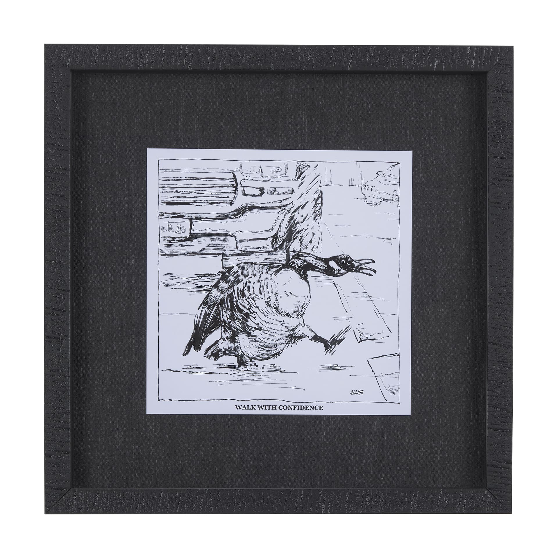 Animal Talk IV by Mercana Studio a Framed Art Print Matted under Glass — product photograph