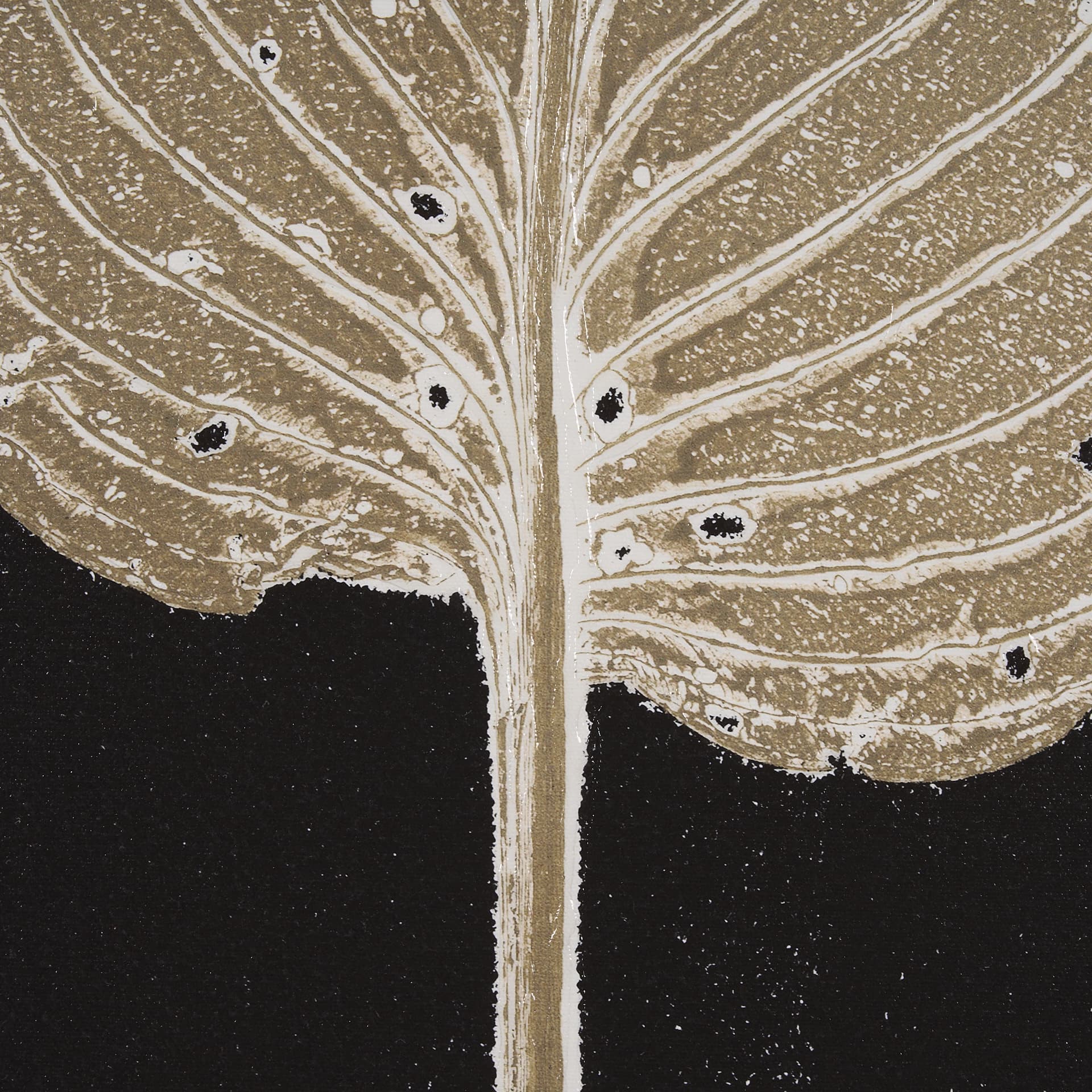 Hosta C by Mary Margaret Briggs a Hand Embelished Textured Framed Art Print — product photograph