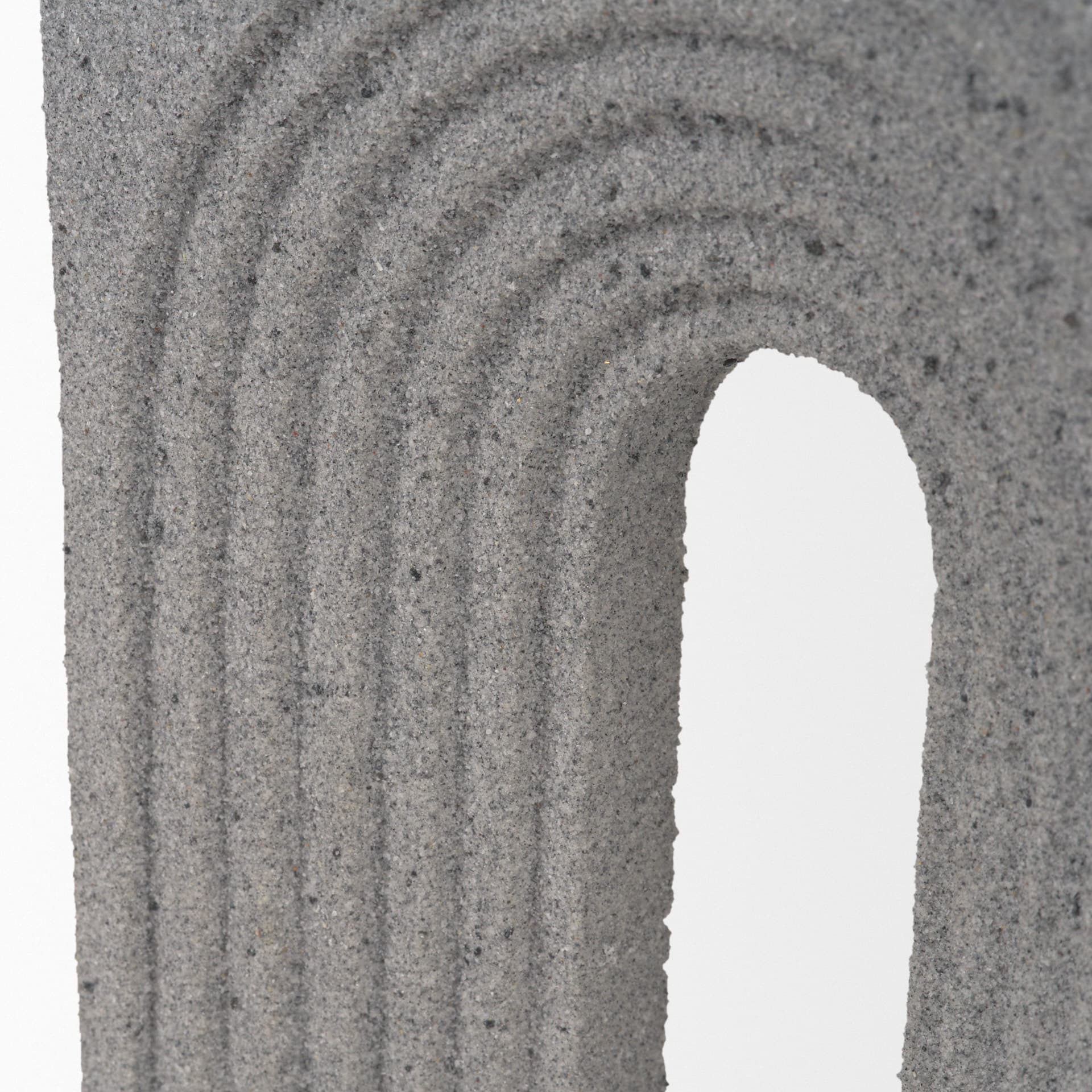 Kacia Resin Textured Concrete Gray Decorative Object — product photograph