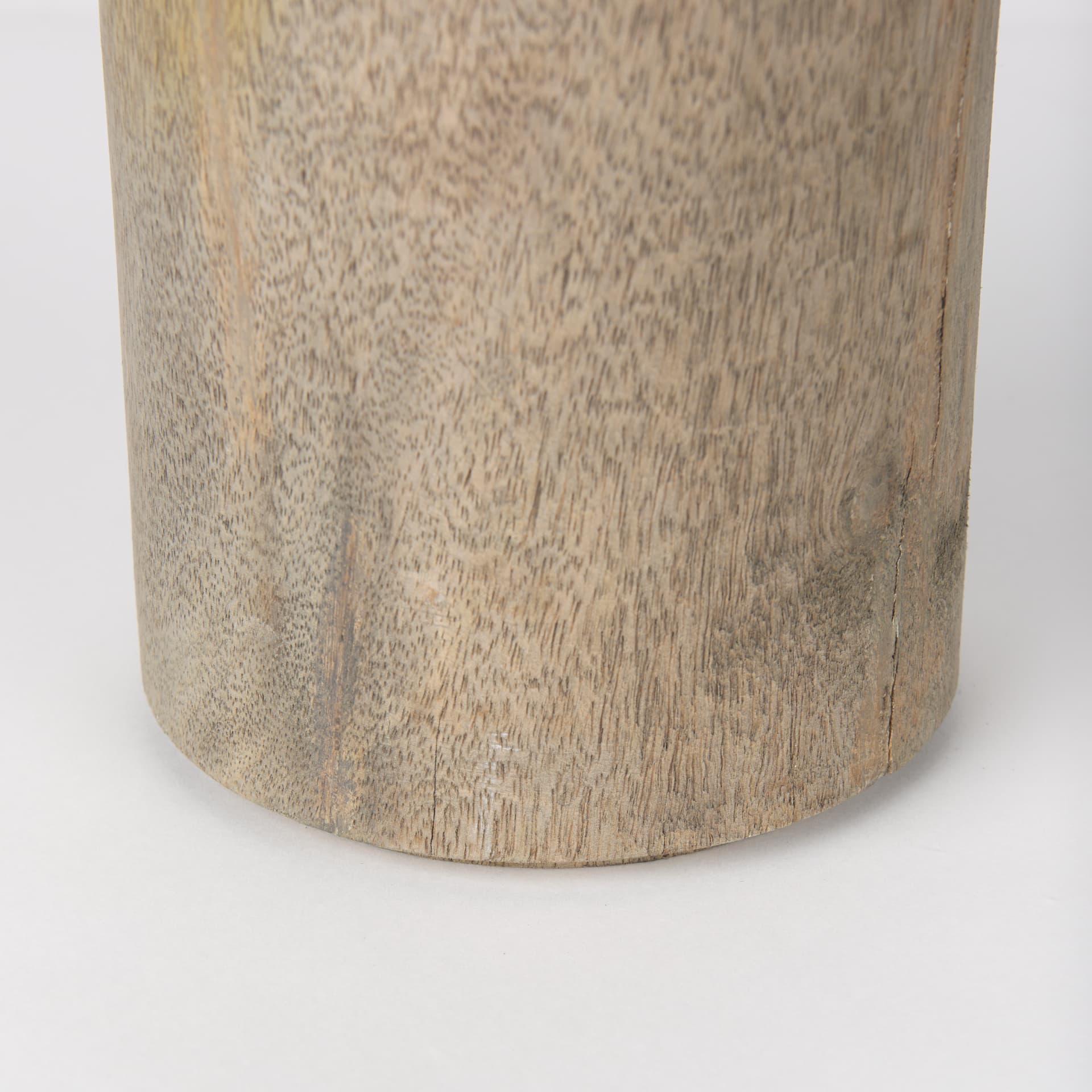 Knox Large Gray-Wash Wood Decorative Object — product photograph