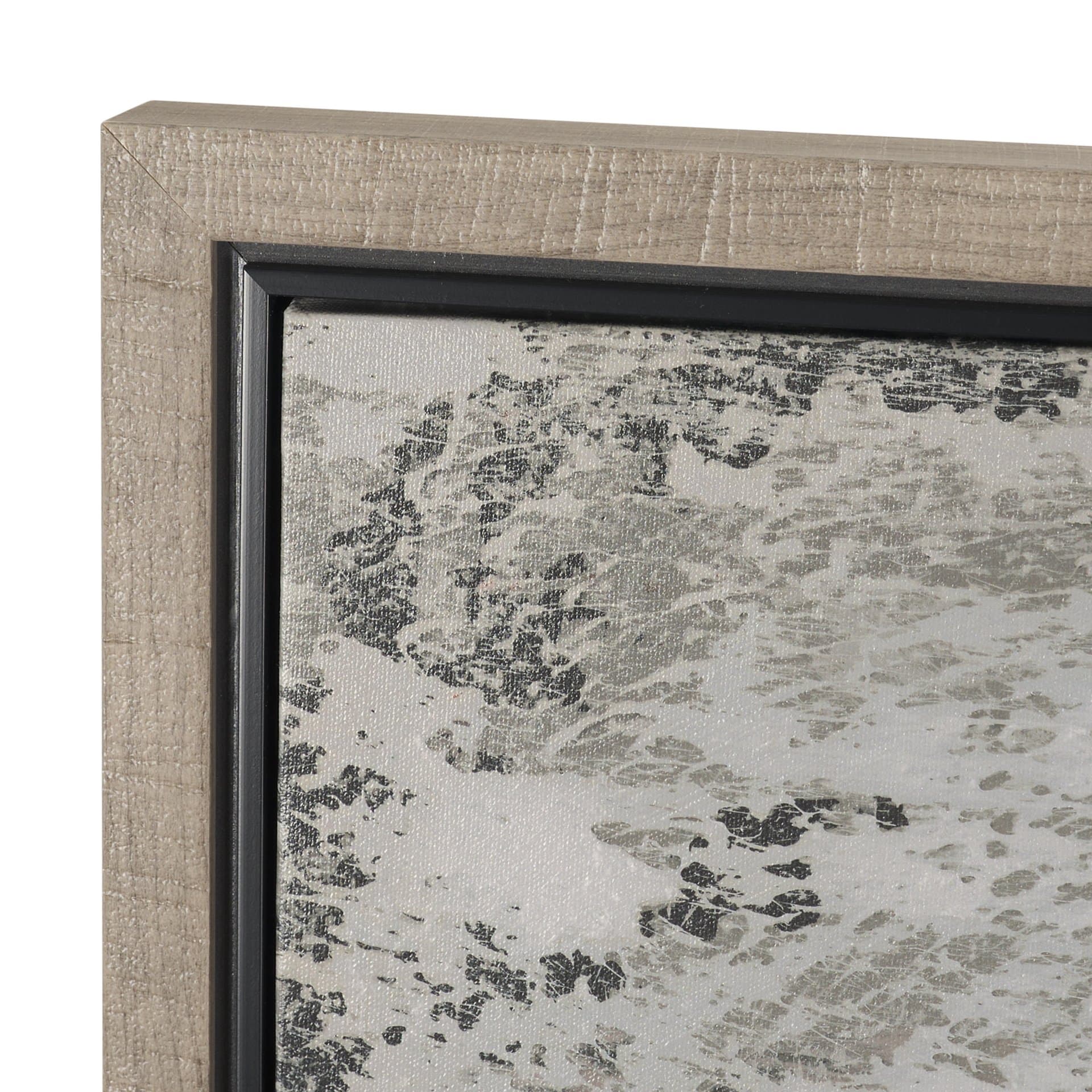 Verdant I by Mercana Studio Hand-Embellished Textured Framed Canvas Artwork — product photograph
