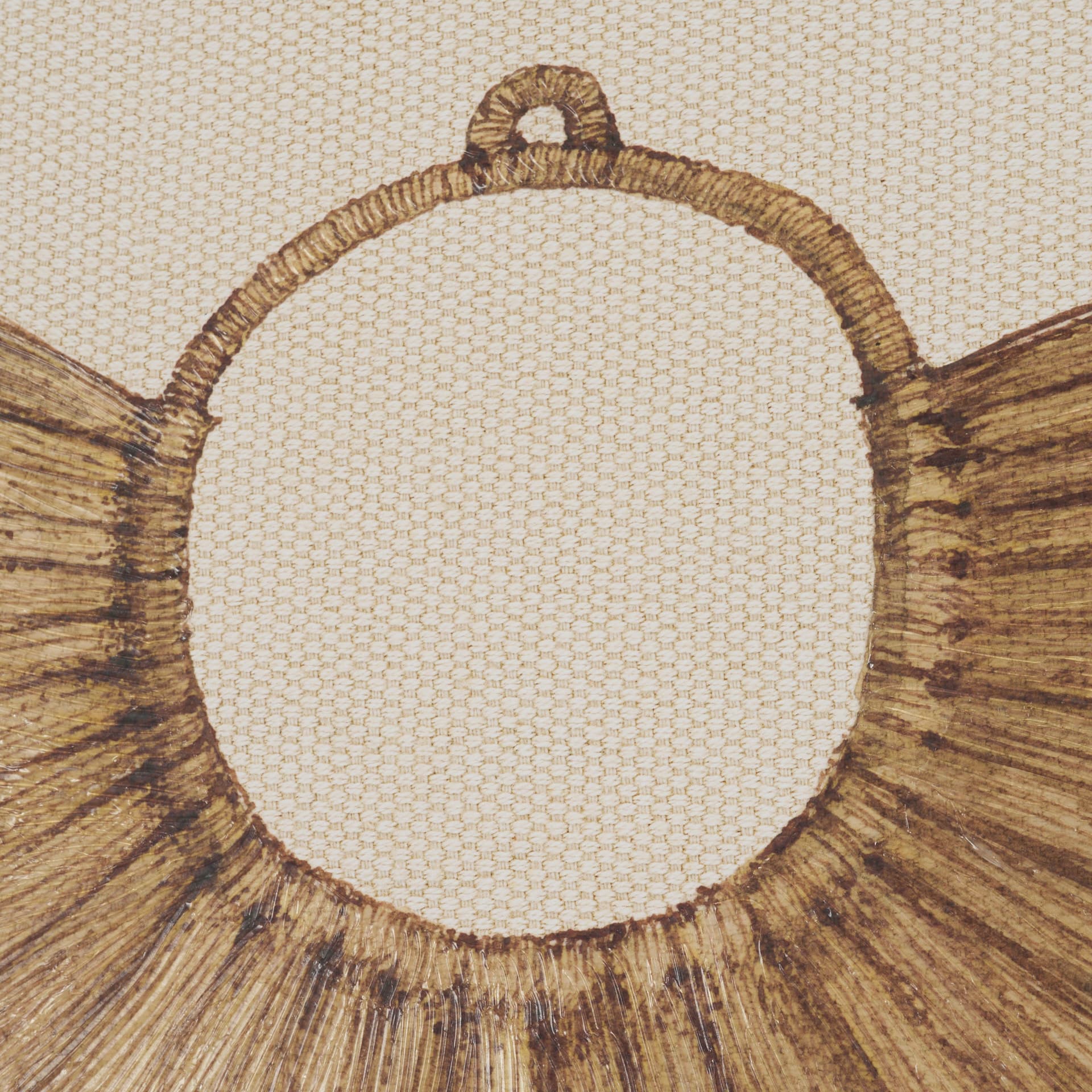 Papua Necklace I by Mercana Studio Hand-Embellished Textured Framed Artwork Matted under Glass — product photograph