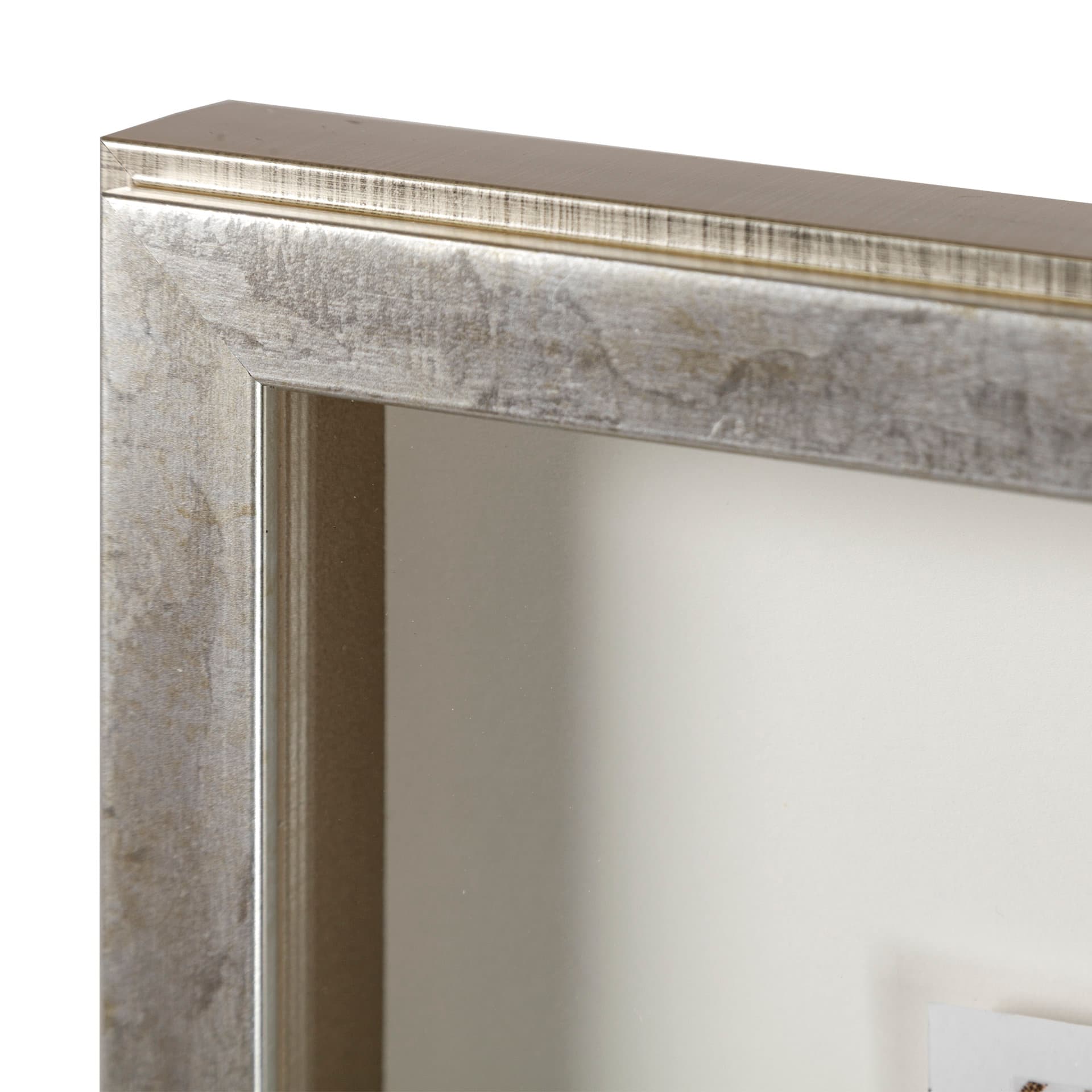 Deco Patterning IV by Victoria Barnes Hand Embellished Textured Framed Art Print Matted under Glass — product photograph