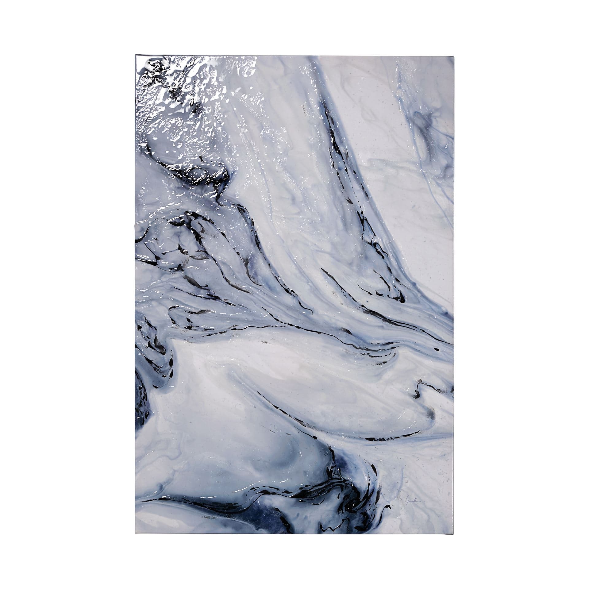 Thunderclouds II by Gabrielle Campbell a Hand Embellished Textured Canvas — product photograph