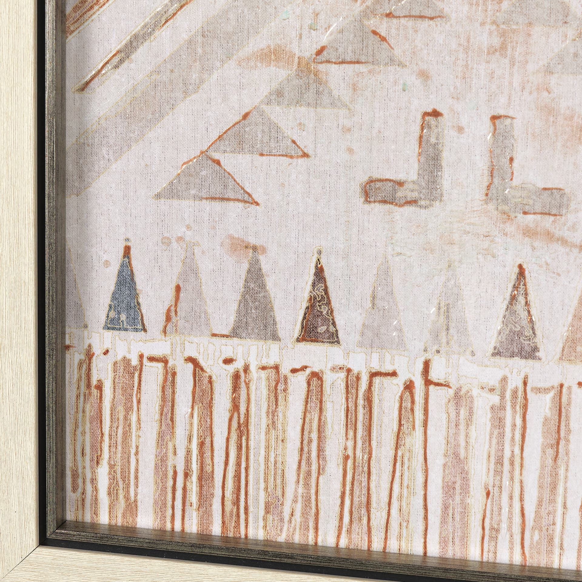 Aztec II by Mercana Studio a Hand Embellished Textured Framed Art Print — product photograph