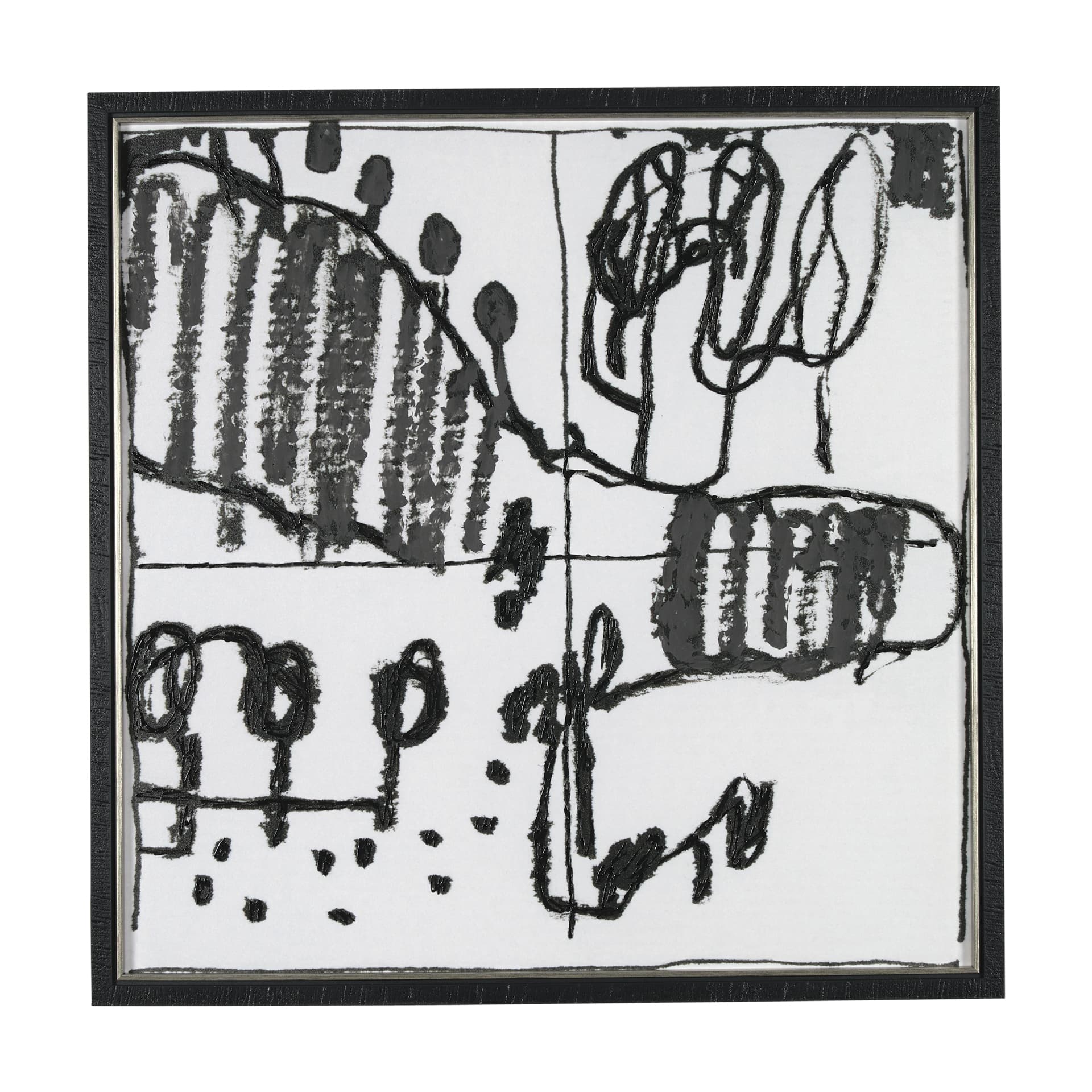 Lost Treasure Map VI by Mercana Studio a Hand Embellished Textured Framed Art Print — product photograph