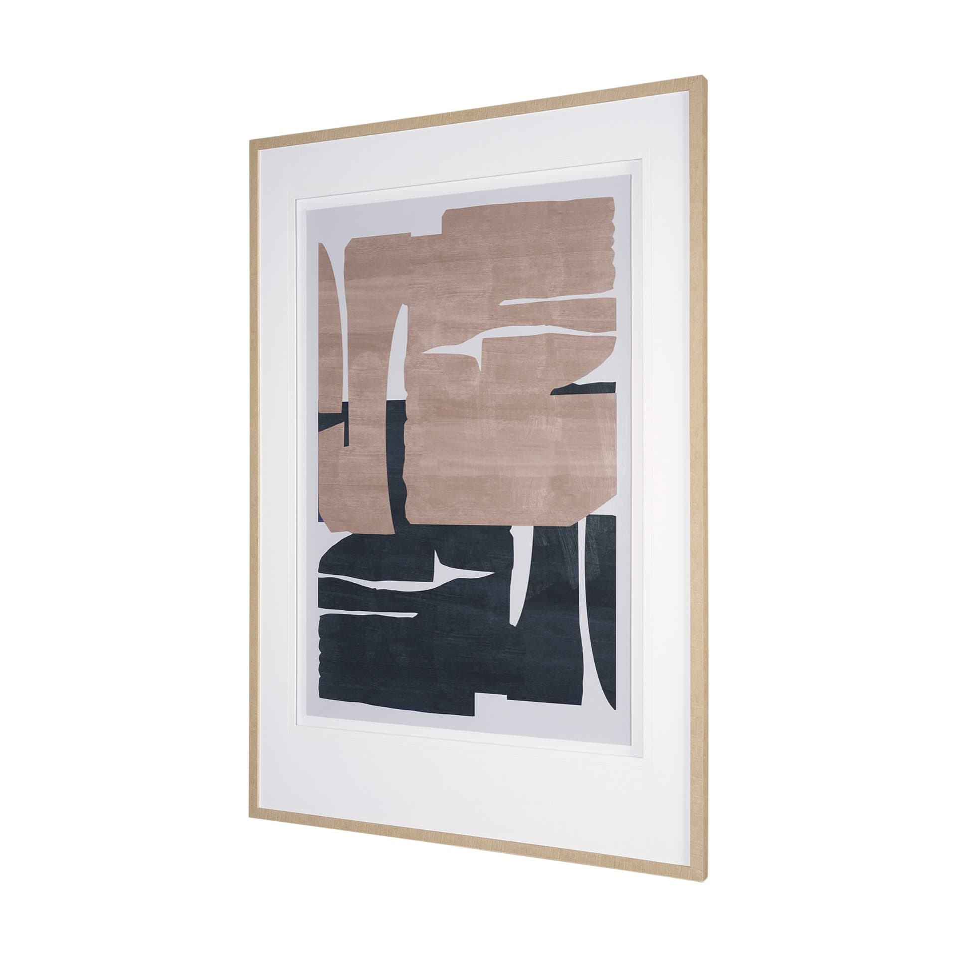 Deep Golden Brown II by Cartissi Textured Framed Artwork Matted under Glass — product photograph