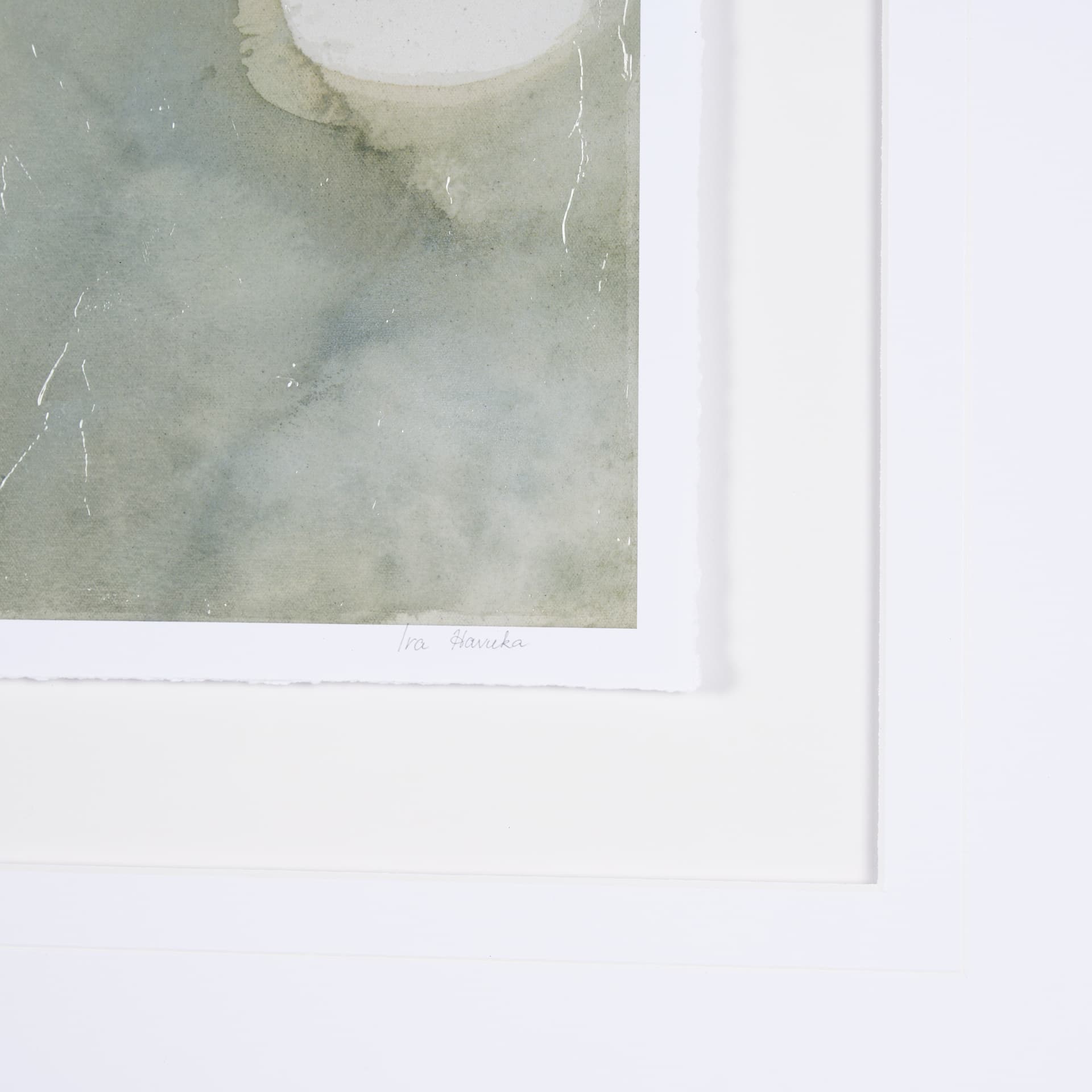 Solitude by Ira Havuka a Hand Embellished Textured Framed Art Print Matted under Glass — product photograph