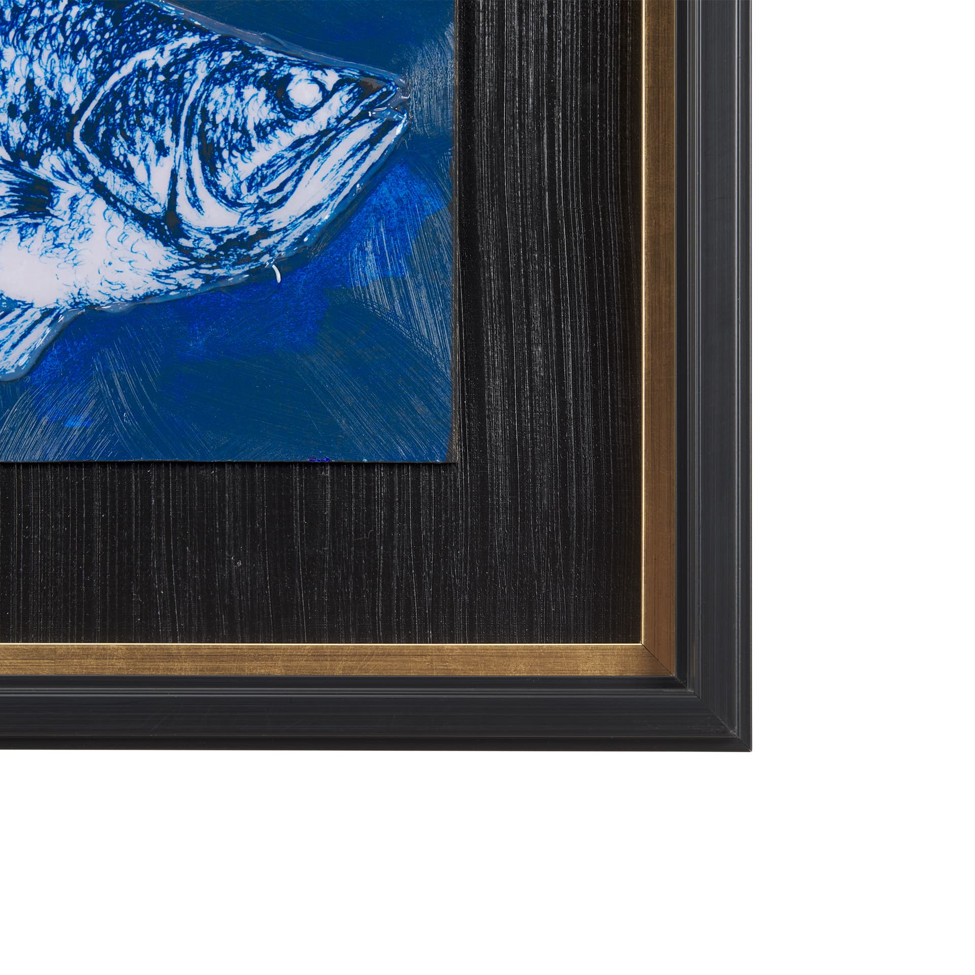 Largemouth Bass Print 4 in 1 by Mercana Studio a Hand Embellished Textured Framed Art Print — product photograph