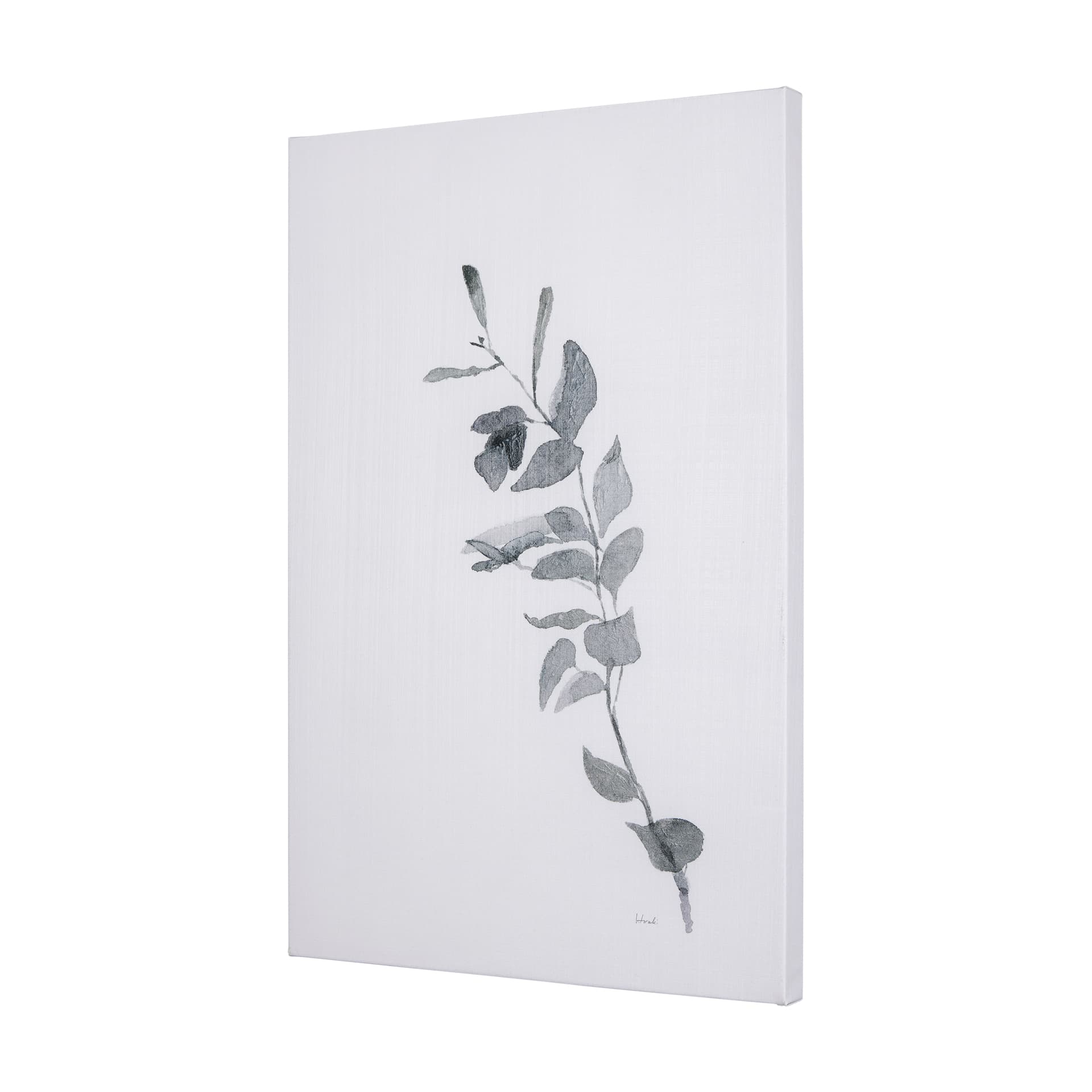 Leaf Shadow III by Mercana Studio a Hand Embellished Textured Canvas — product photograph