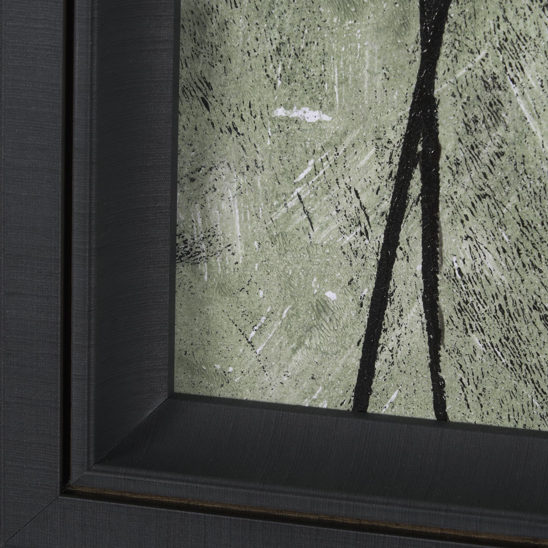 Etched Silouette VI by Mercana Studio a Hand Embellished Textured Framed Art Print — product photograph