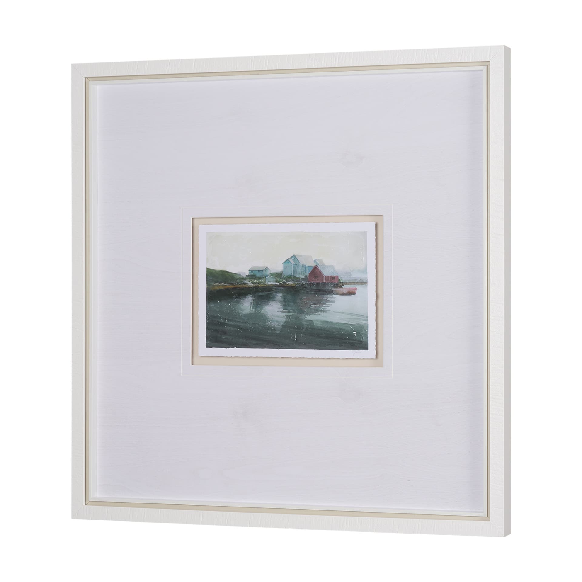 East Coast View II by Mercana Studio a Hand Embellished Framed Art Print Matted under Glass — product photograph