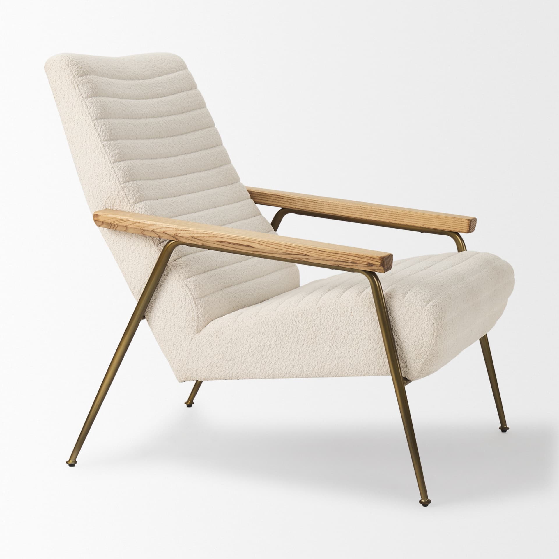 Grosjean Cream Boucle Accent Chair — product photograph