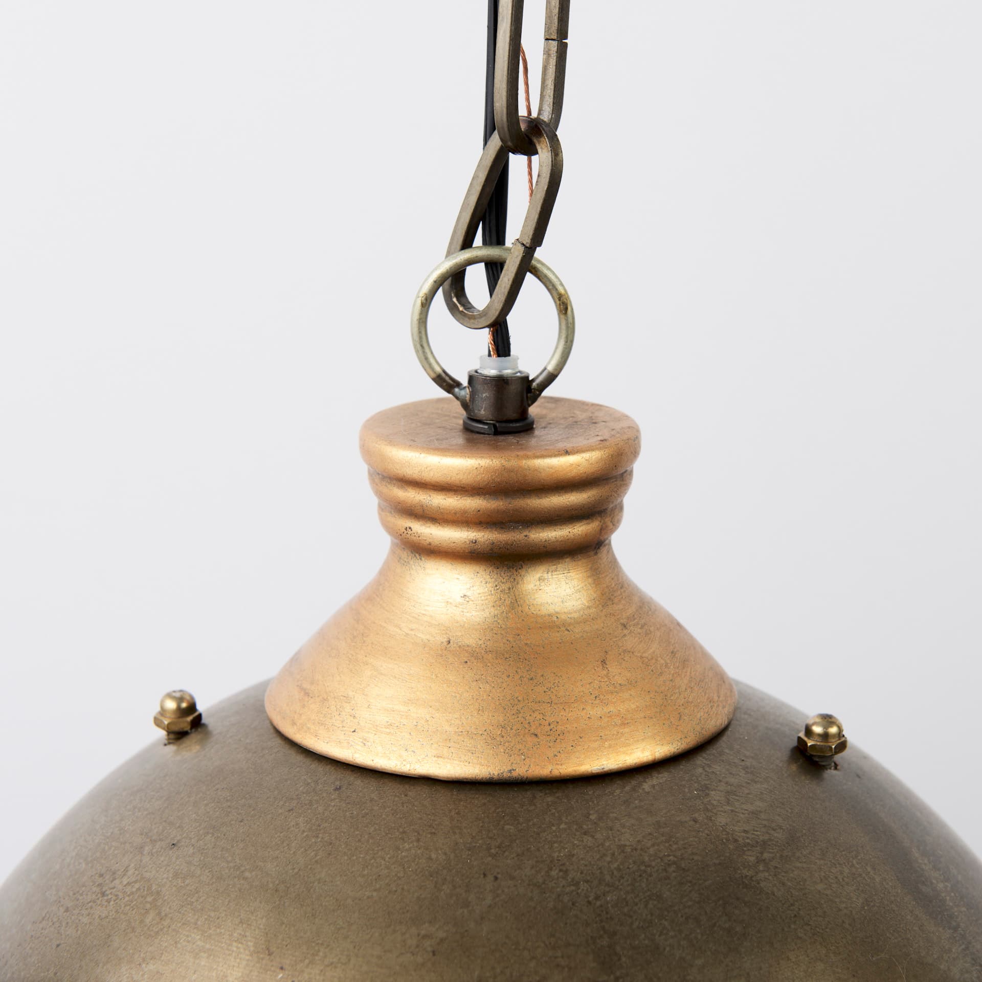 Dawson I 13x13.5 Silver Toned Metal Dome Pendant Light — product photograph