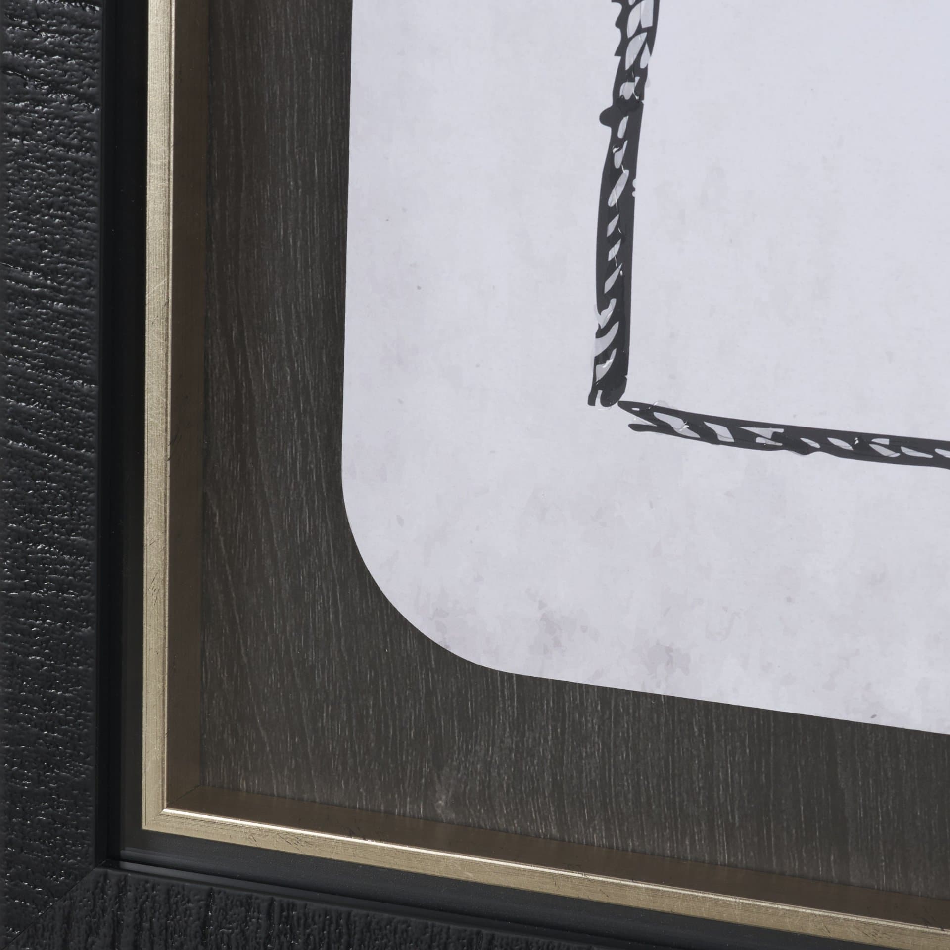 Wild West III by Mercana Studio Hand-Embellished Framed Artwork Matted under Glass — product photograph
