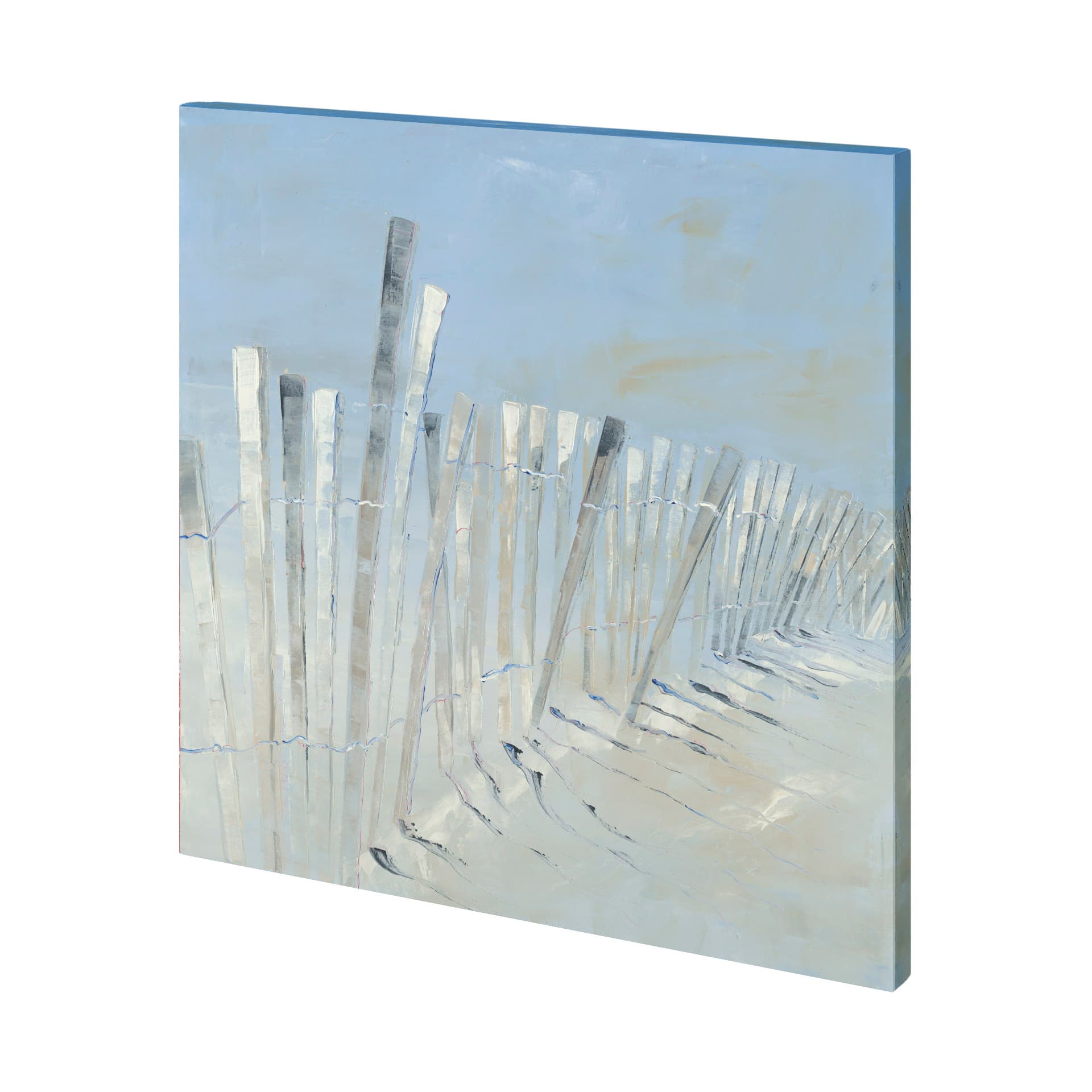 Ocean Fence by Mercana Studio a Hand Embellished Textured Canvas — product photograph