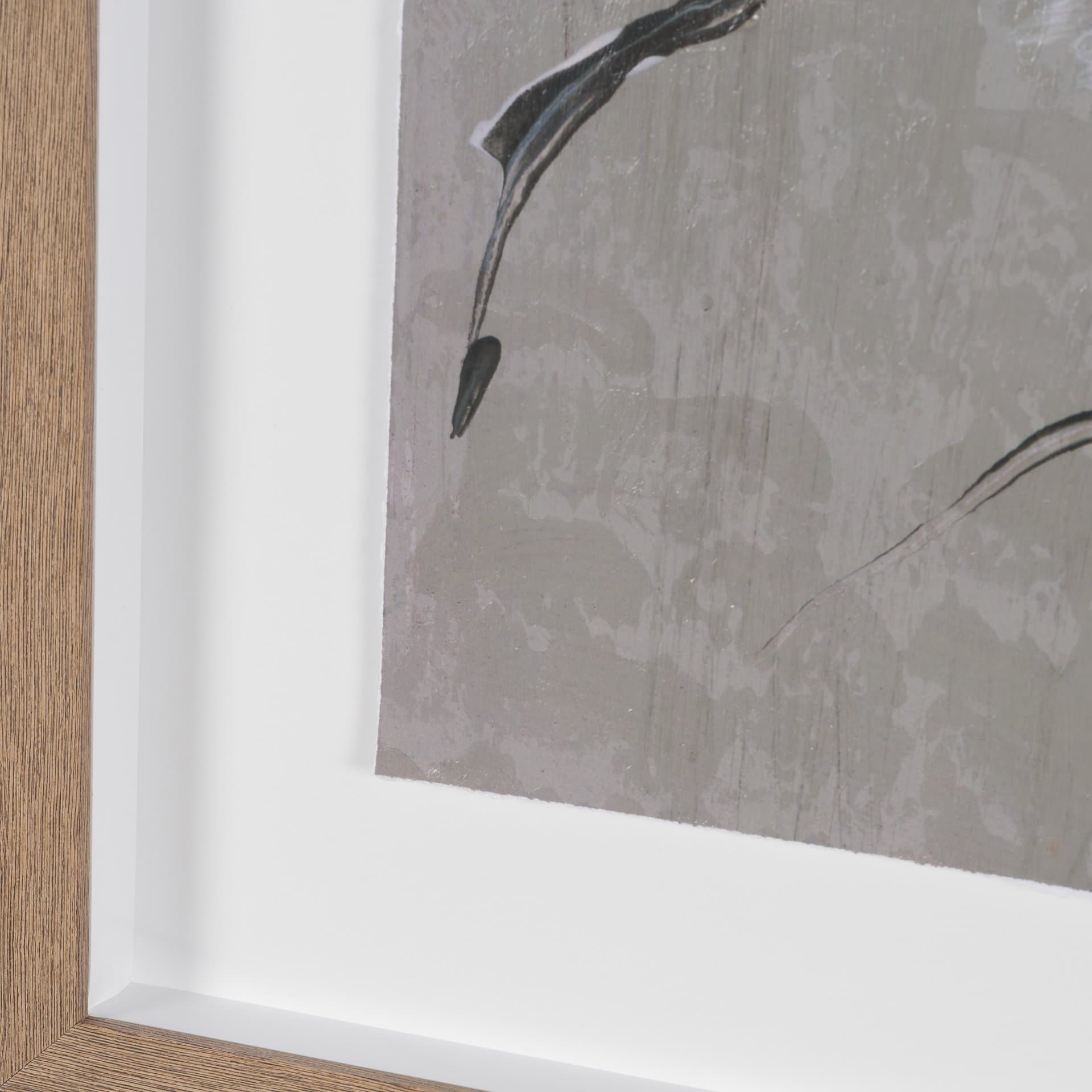 Mental Crossfire IV by Mercana Studio Hand-Embellished Textured Framed Artwork Matted under Glass — product photograph