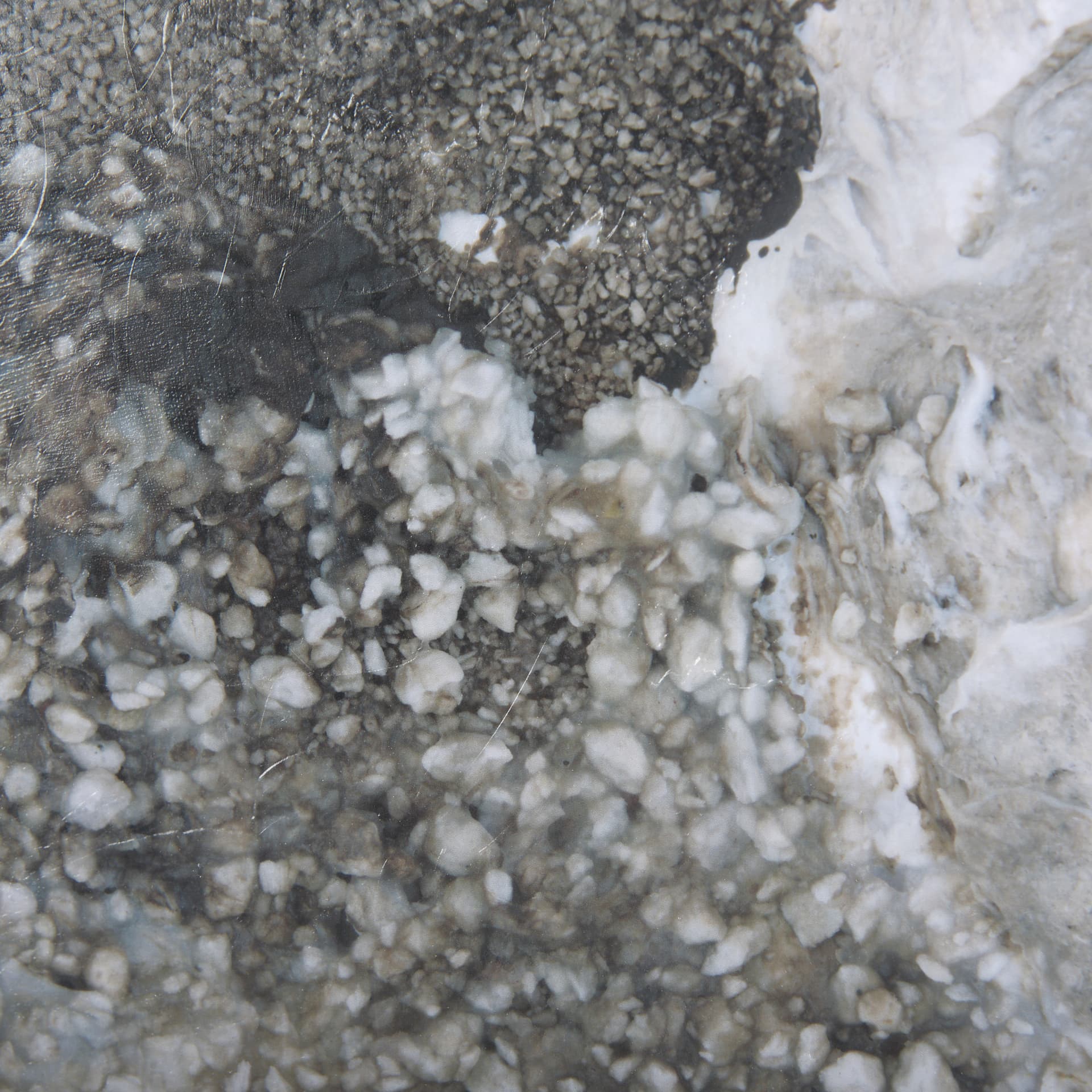 Mudslide II by Mercana Studio a Hand Embellished Textured Framed Art Print Matted under Glass — product photograph