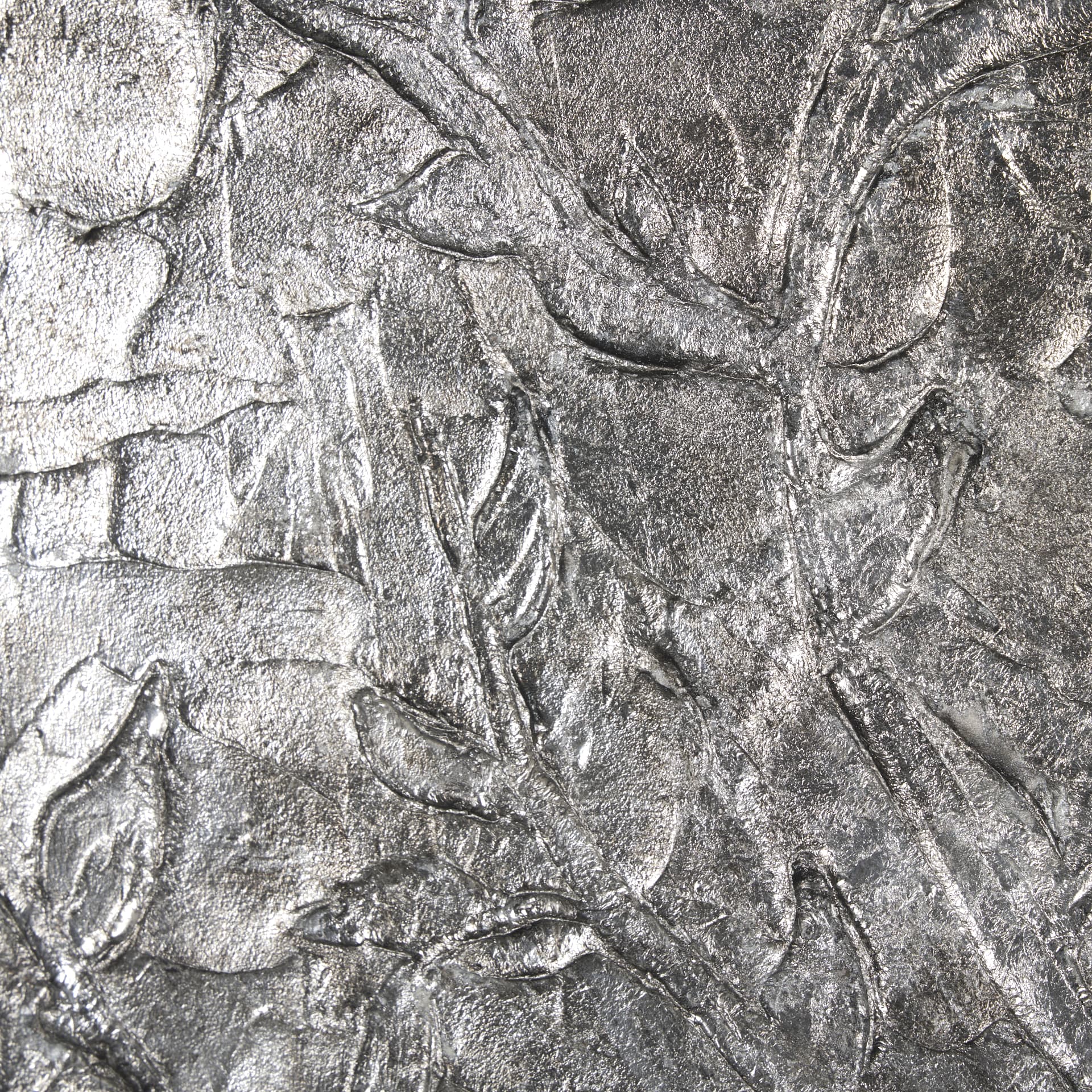 Pewter Leaves I by Morgan McLaren a Framed Art Print Matted under Glass — product photograph