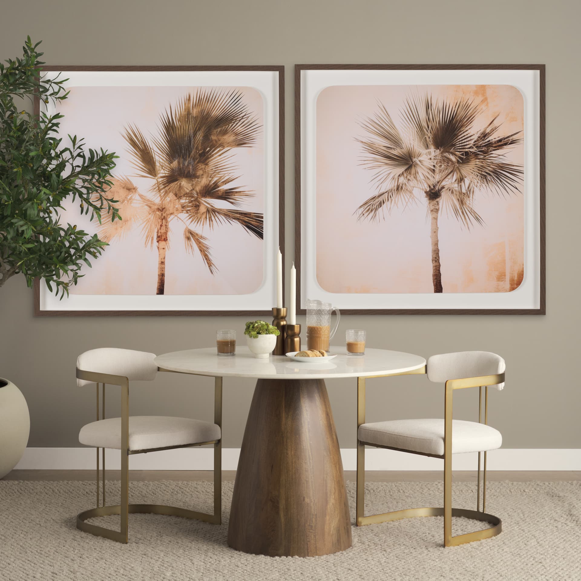 Sunset Serenity II by Irena Orlov a Hand Embelished Textured Framed Photo Art Print Matted under Gla — in a styled room
