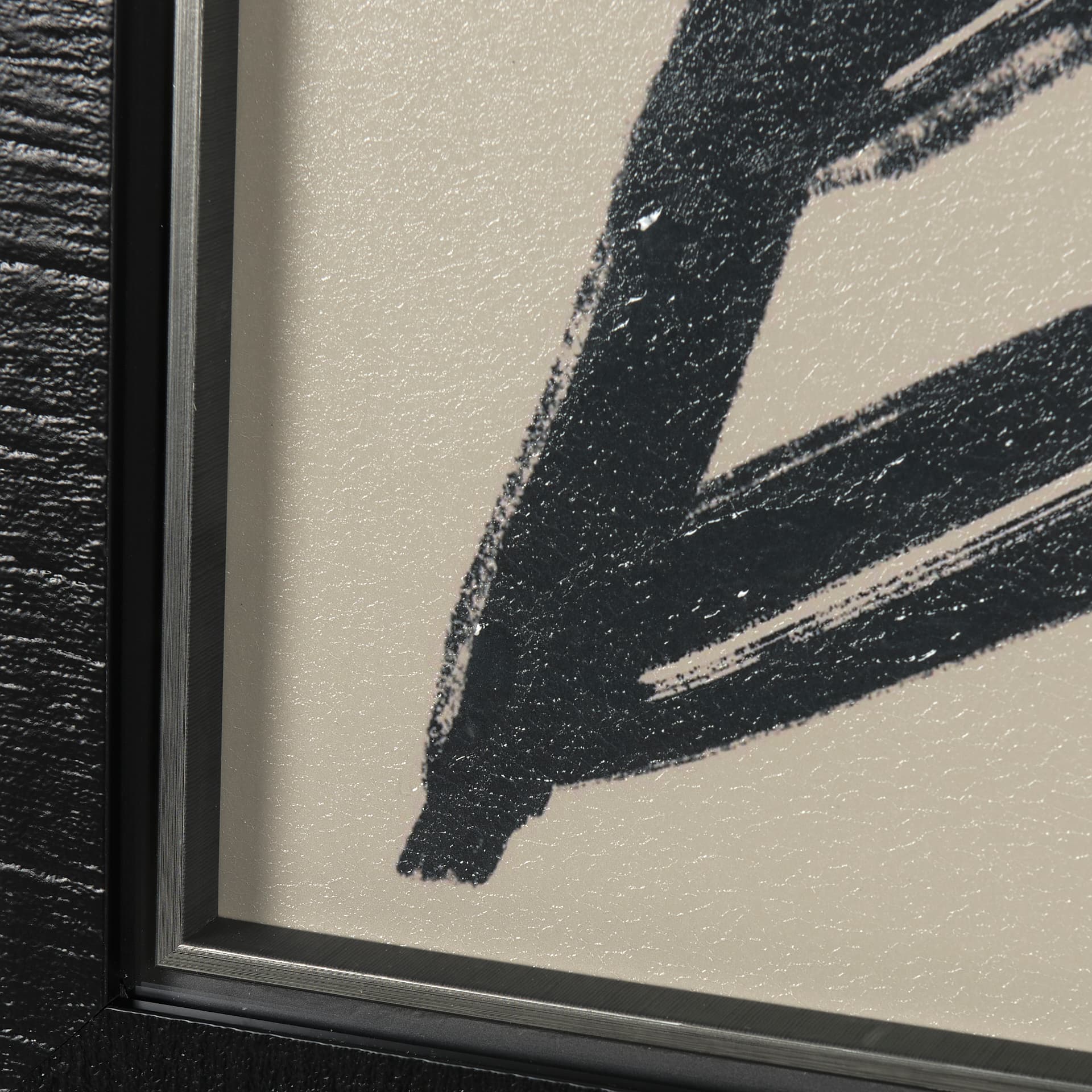 Simple Floral - Lively by Mercana Studio Hand Embellished Framed Art Photo Matted under Glass — product photograph