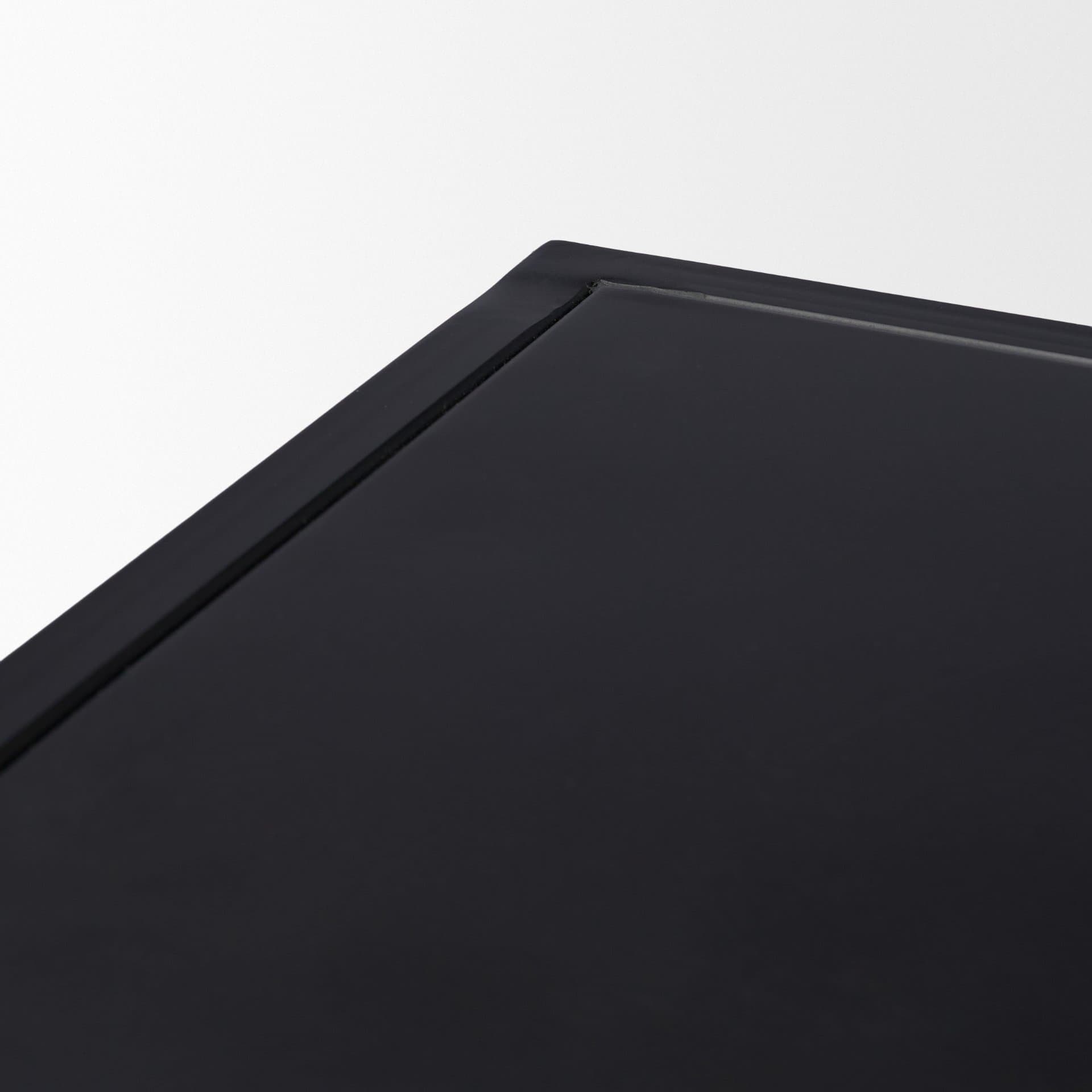 Sloan Light Brown W/ Black Metal Frame Side Table — product photograph
