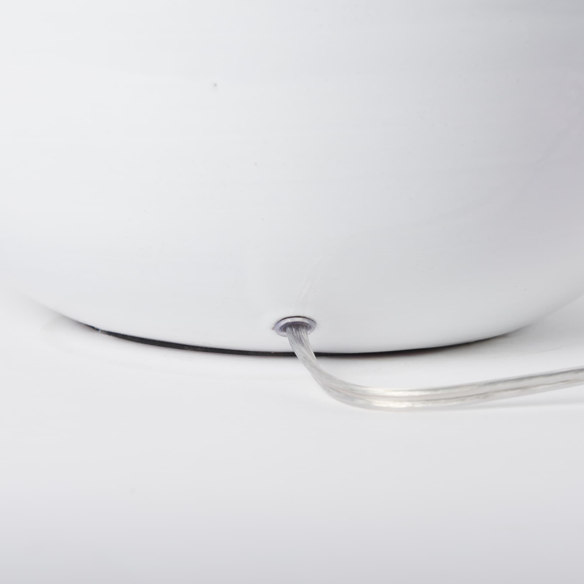 Mehdi White Ceramic Table Lamp — product photograph