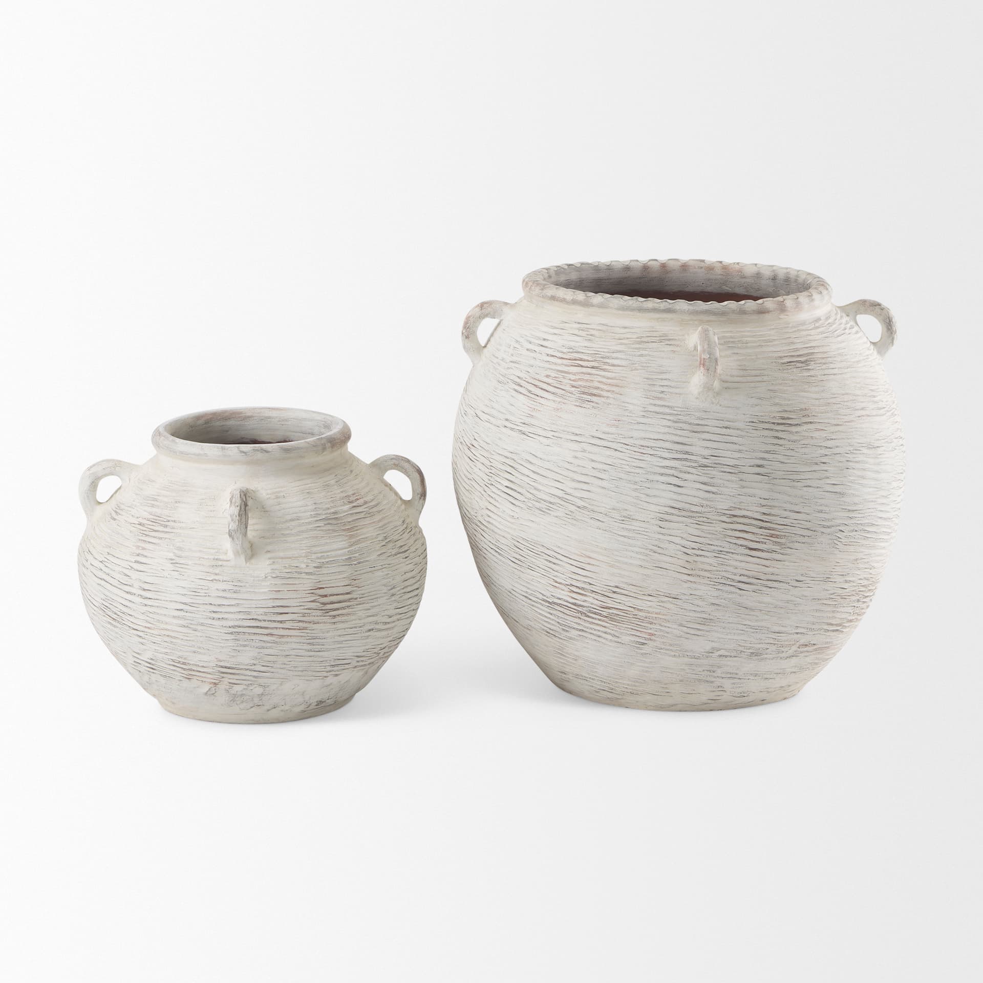 Misha 19.7L x 19.7W x 16.1H Ceramic Floor Vase — product photograph
