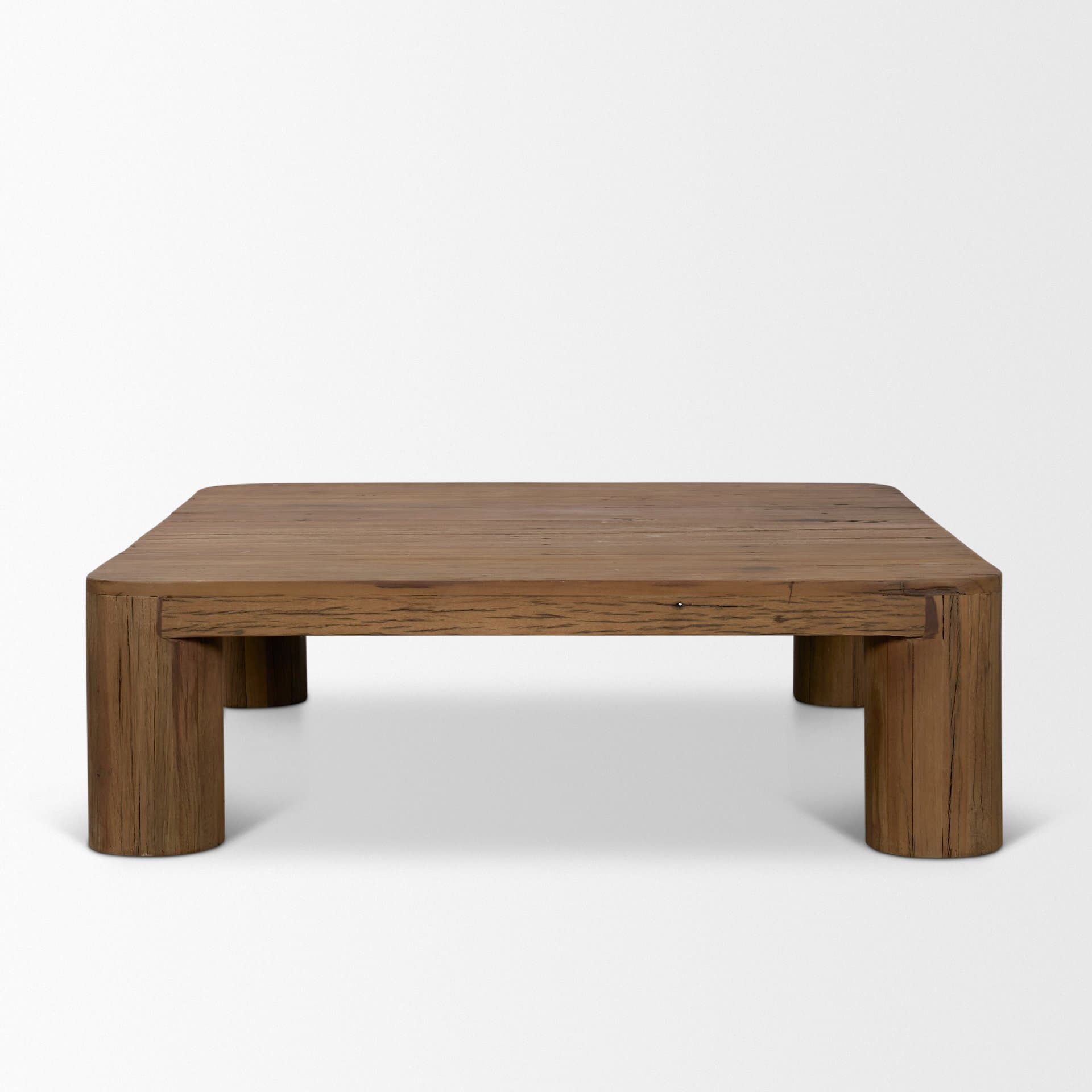 Hewitt Square Smooth Reclaimed Wood Coffee Table — product photograph