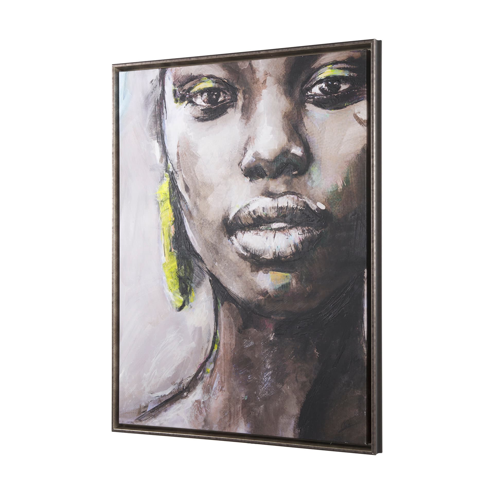 Unity IV Woman (FL) by Mercana Studio a Hand Embellished Textured Framed Canvas — product photograph