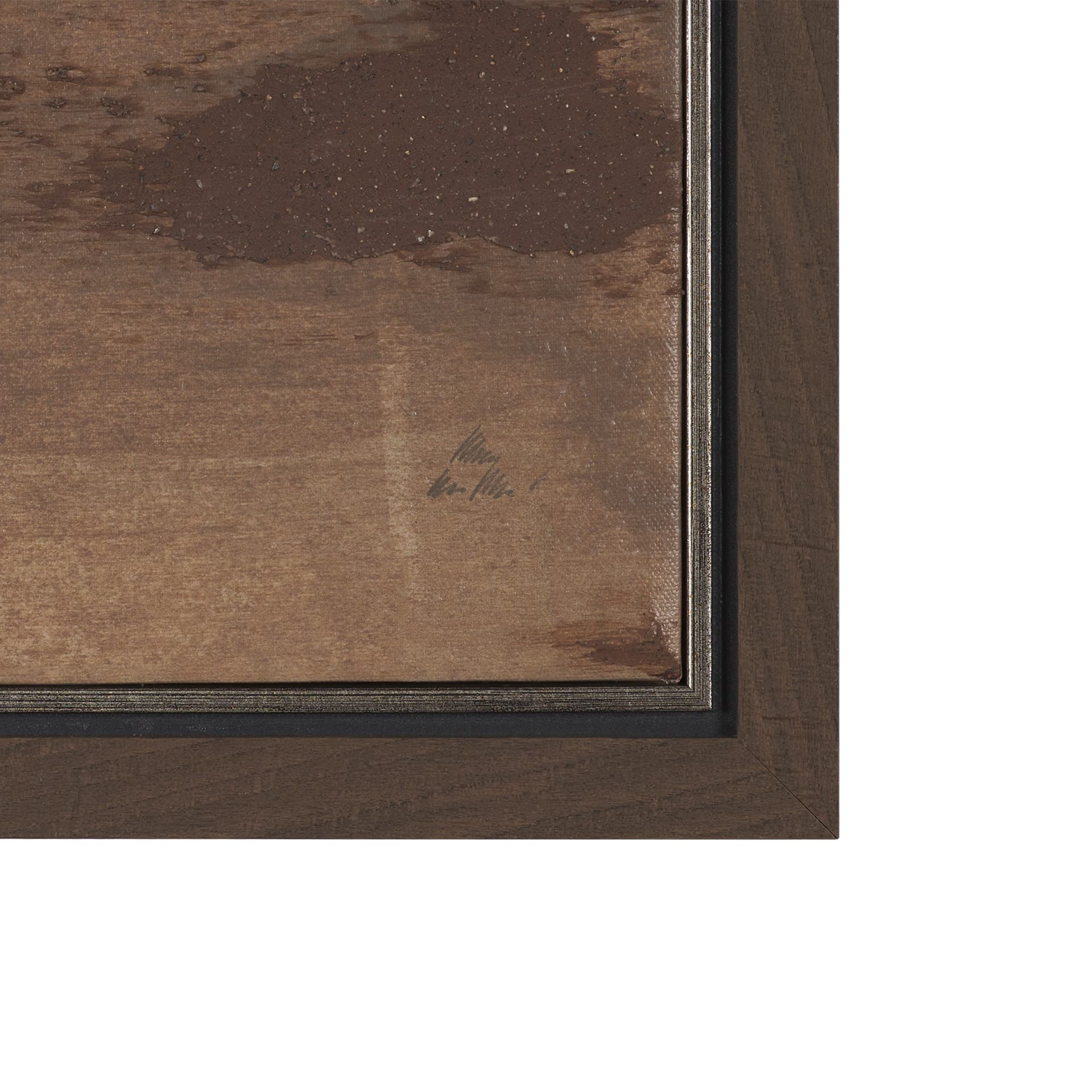 Cocoa by Mercana Studio a Hand Embellished Textured Framed Canvas — product photograph