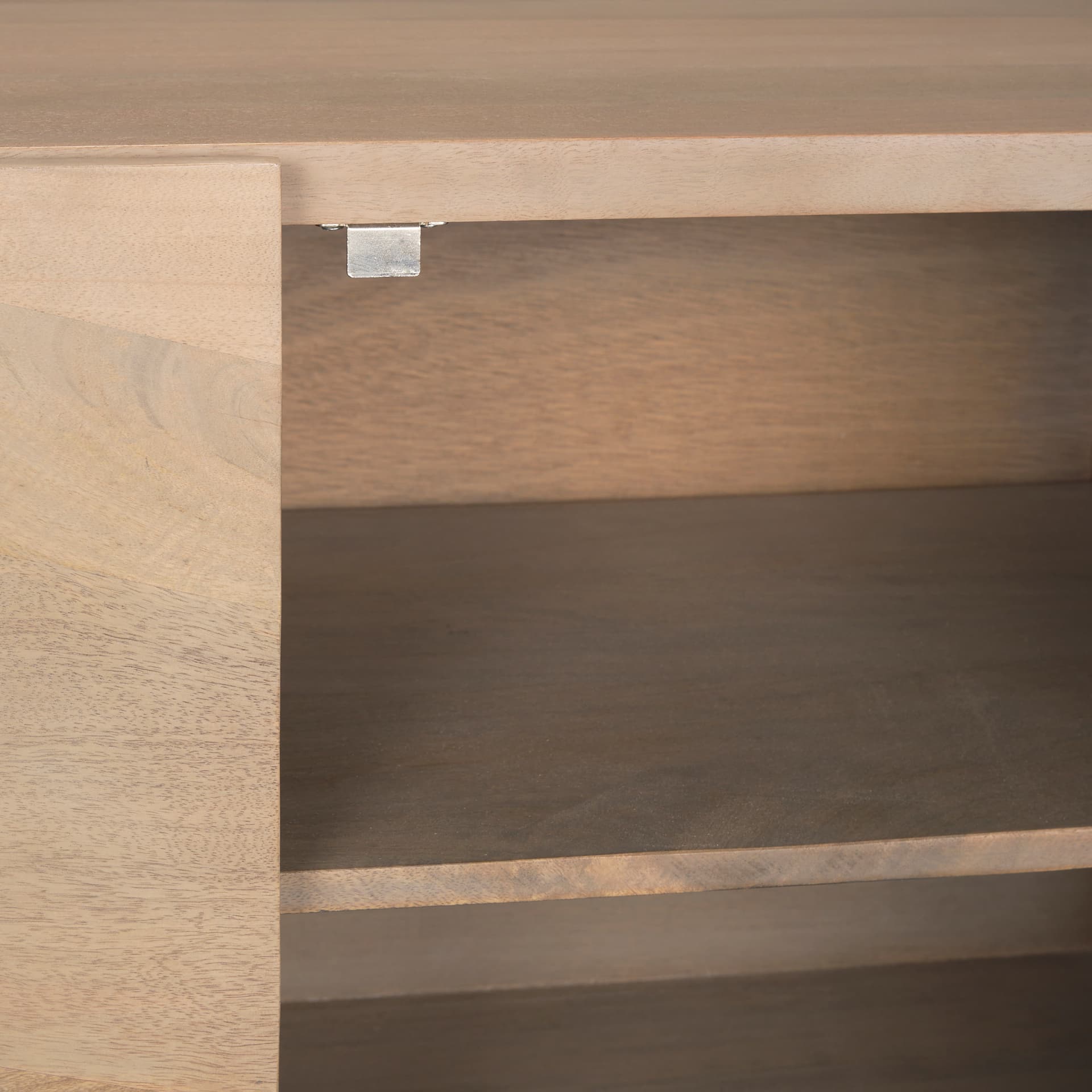 Darwin Light Brown Wooden 2 Door w/ 2 Shelves Accent Cabinet — product photograph