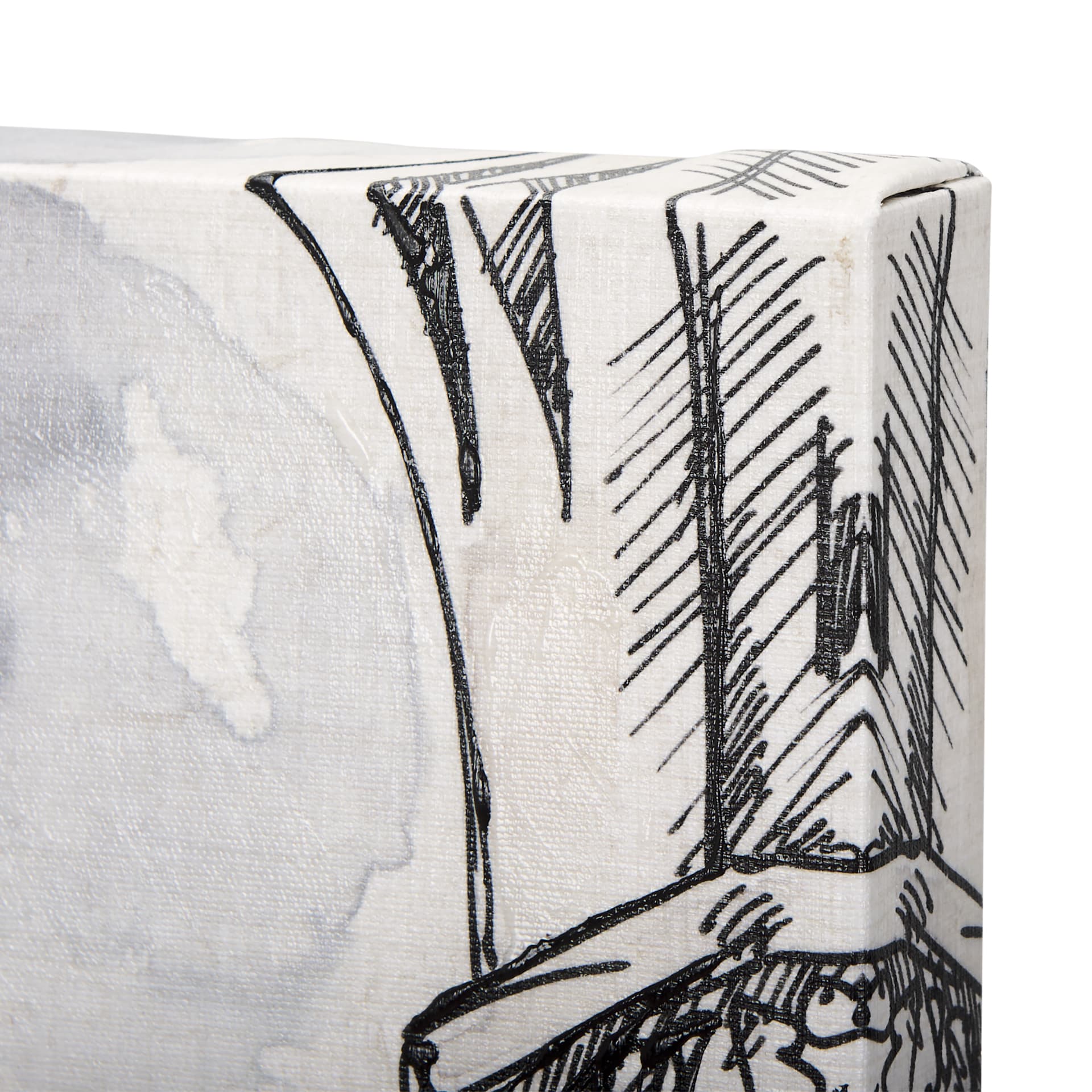 Travel memories IV by Mercana Studio a Hand Embellished Textured Canvas — product photograph