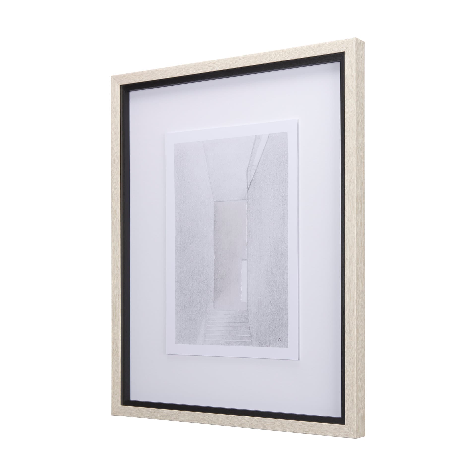 Corridor I by Mercana Studio a Hand Embellished Textured Framed Art Print Matted under Glass — product photograph