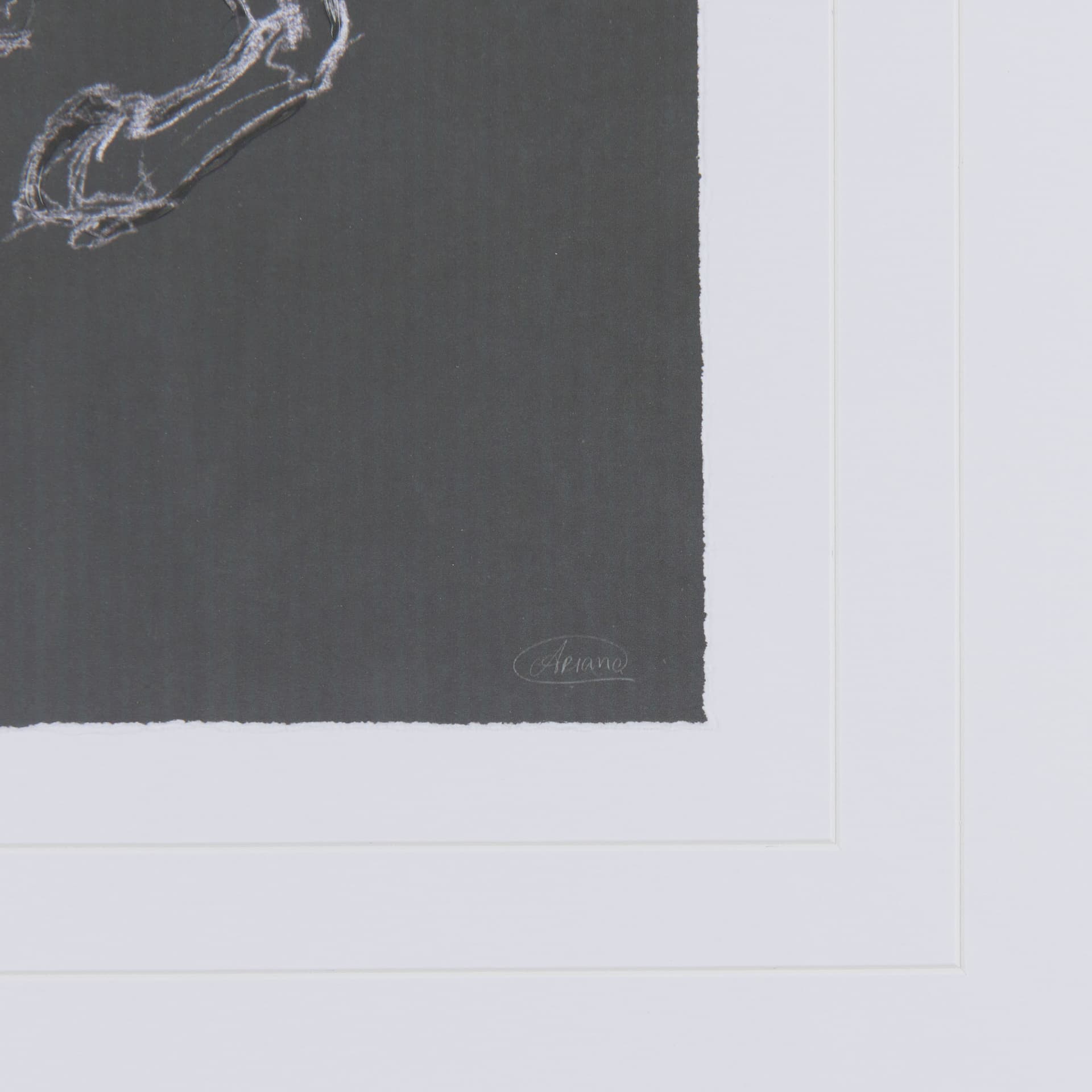 Horse III by Mercana Studio a Hand Embellished Textured Framed Art Print Matted under Glass — product photograph