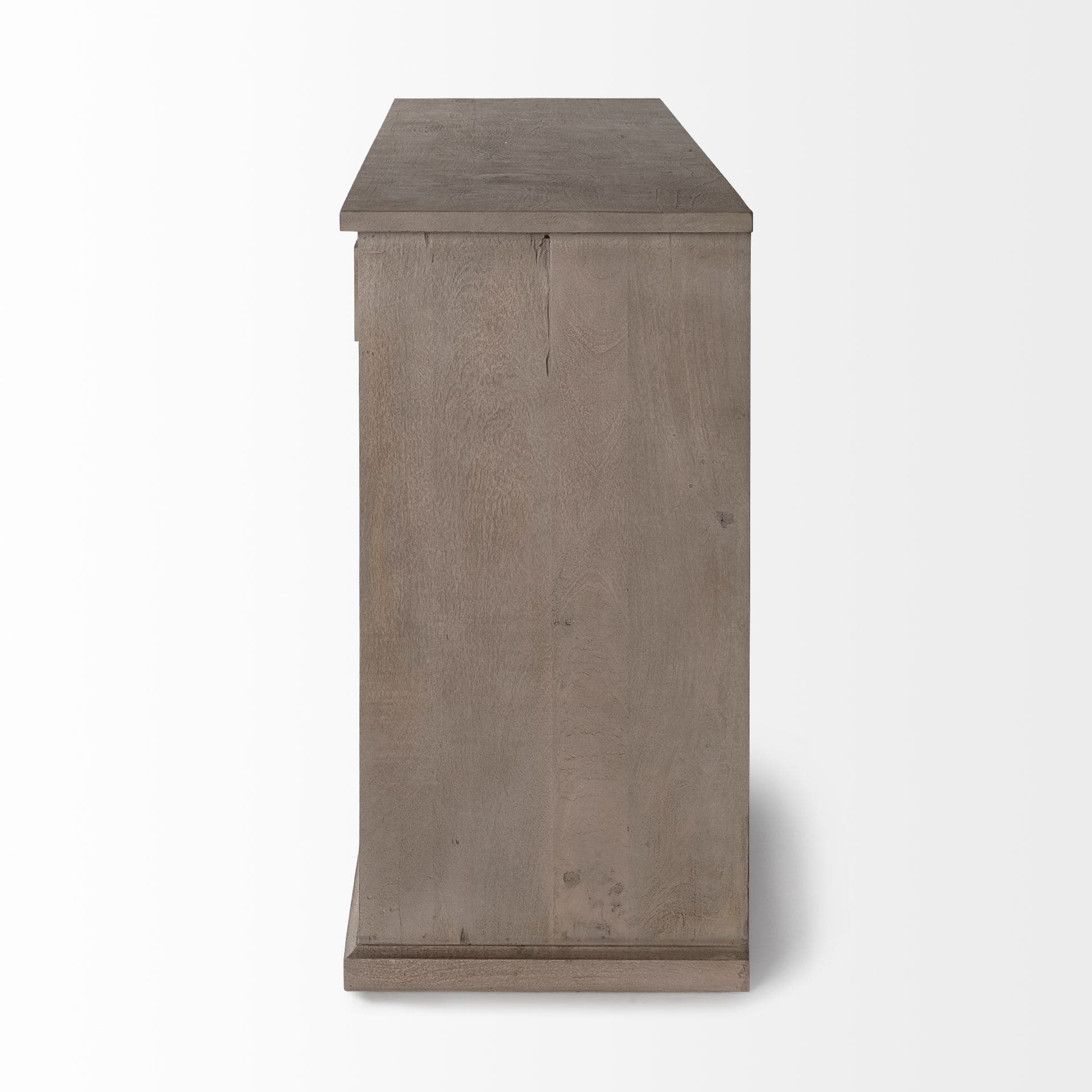 Braxton III 81.5x18.5 Natural Brown Solid Wood 3 Drawer 6 Door Sideboard — product photograph