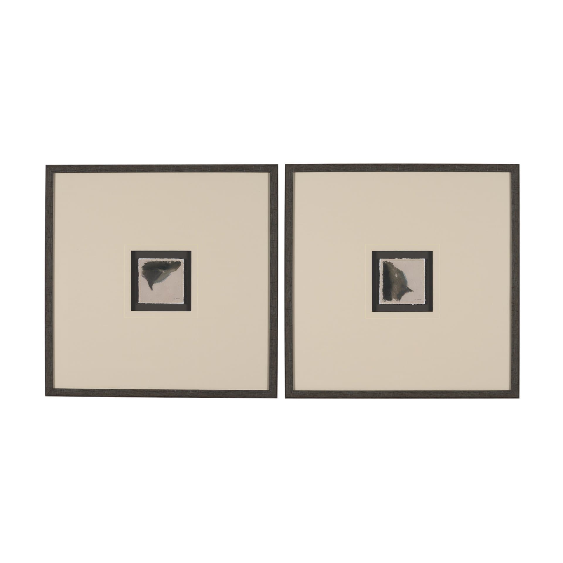 Autonomous (Set of 2) by Ira Havuka a Hand Embellished Framed Art Print Matted under Glass — product photograph
