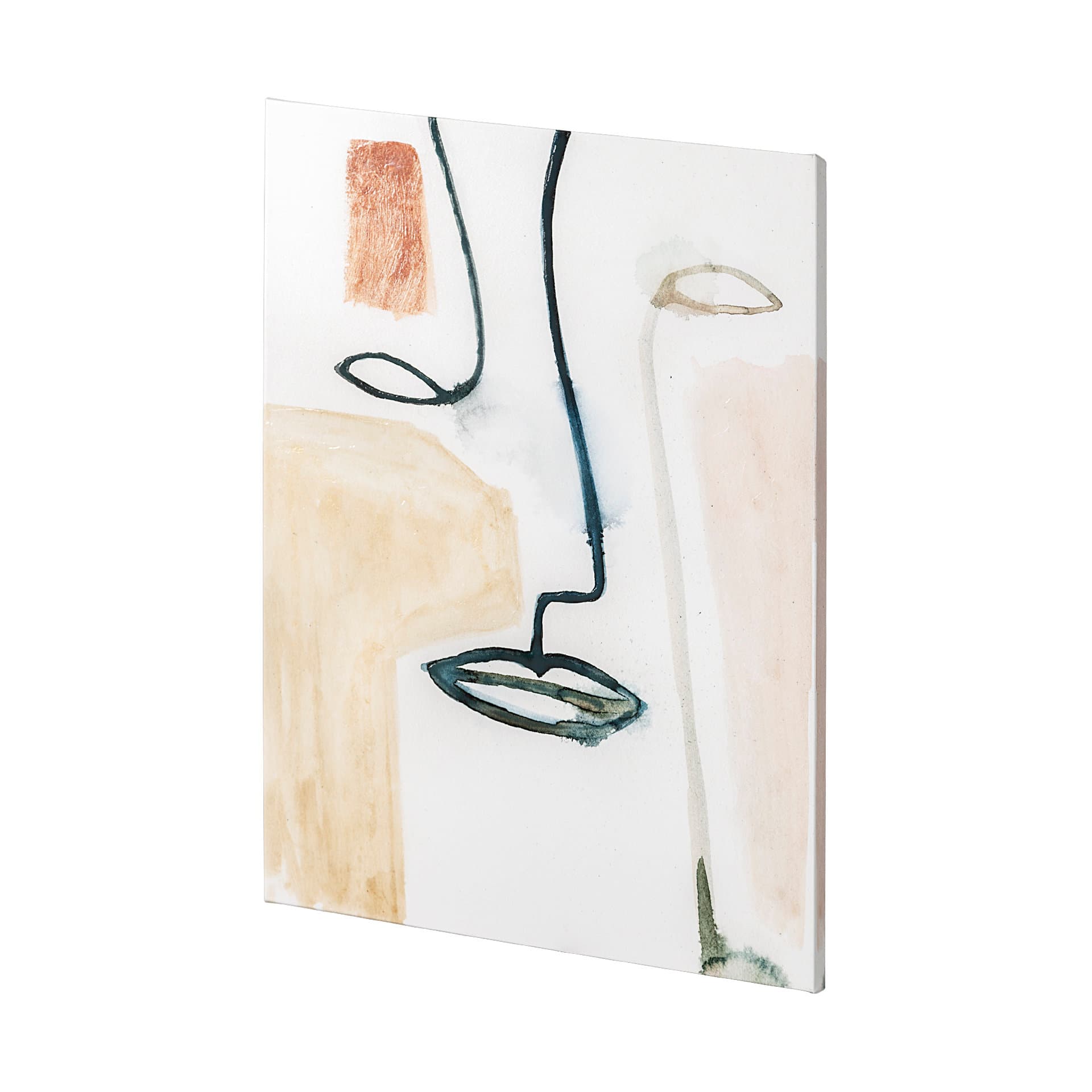 Masque I by Victoria Barnes a Hand Embellished Textured Canvas — product photograph