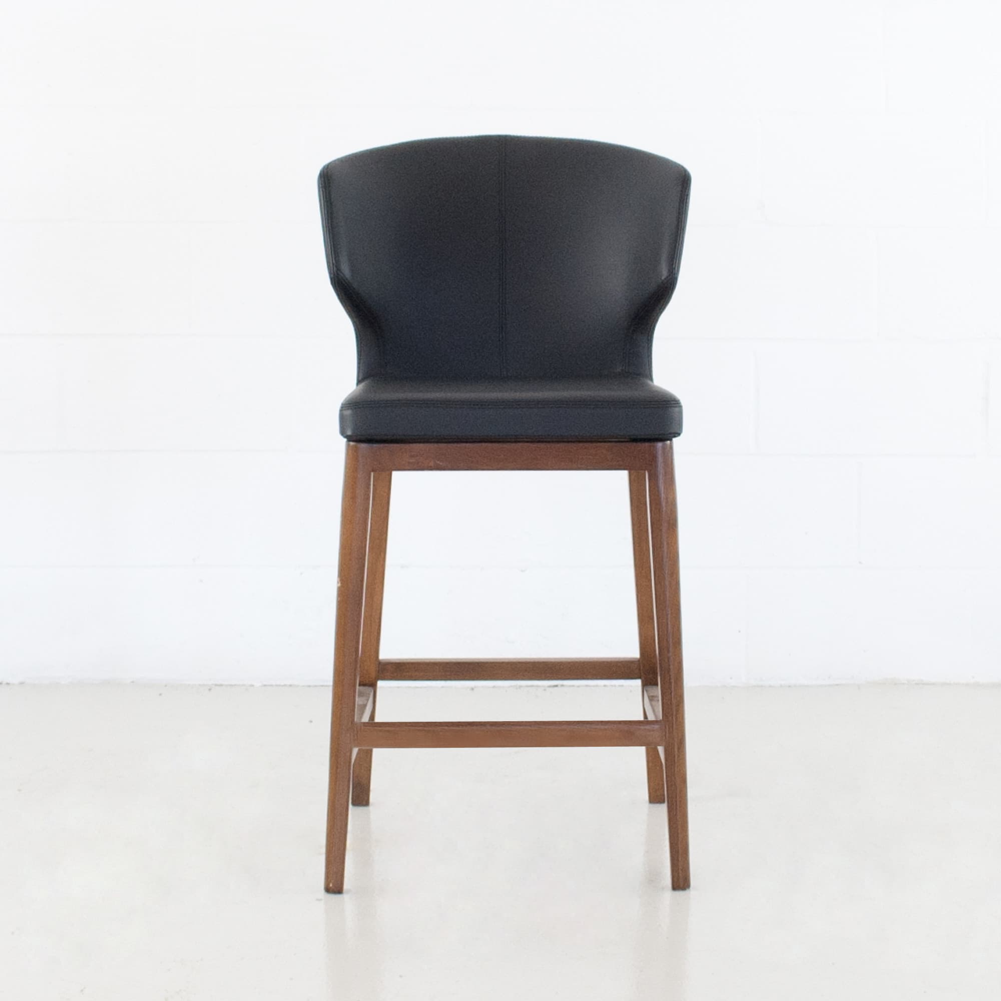 Cabo Stool With Solid Wood Base — product photograph
