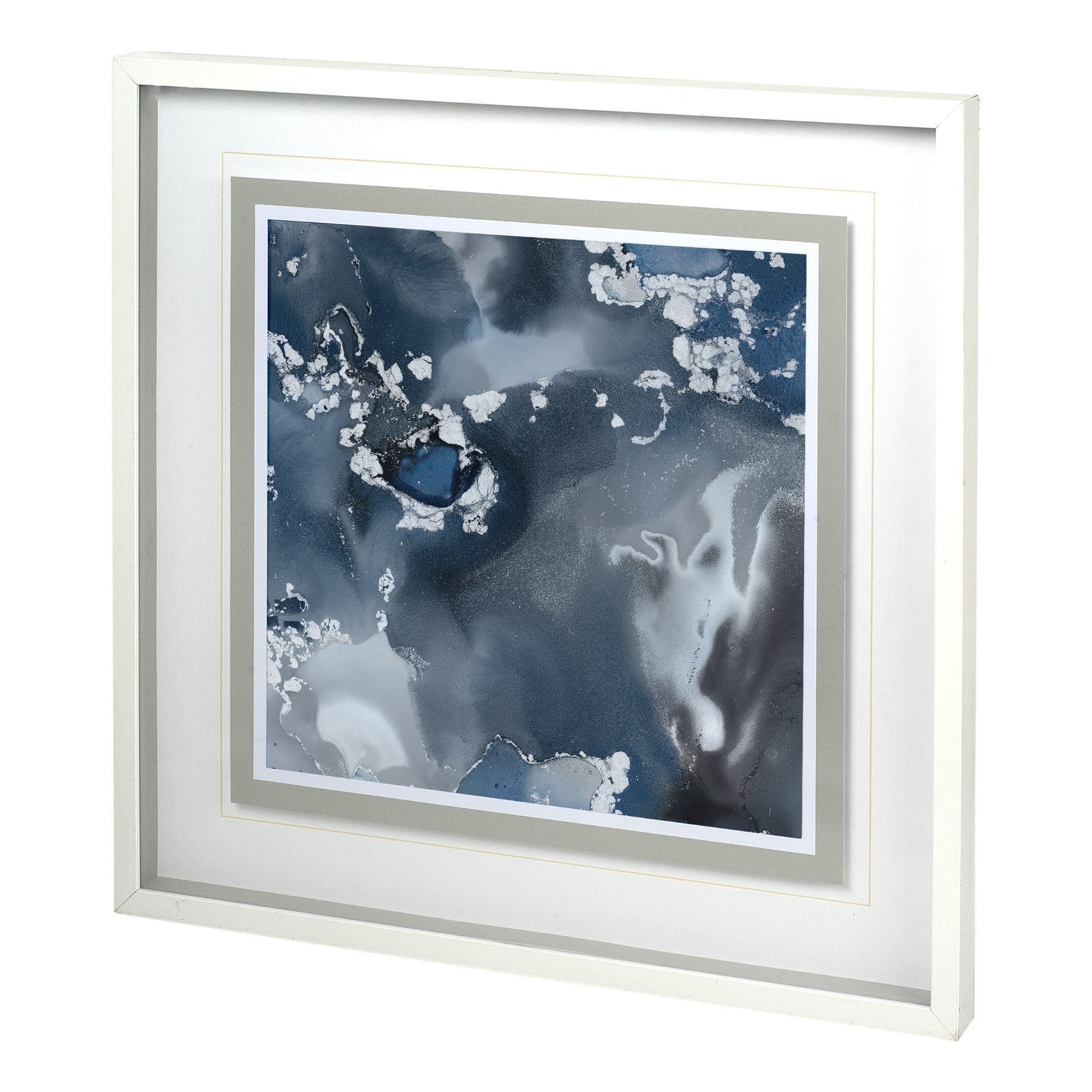 Monsoon I by Mercana Studio a Hand Embellished Textured Framed Art Print Matted under Glass — product photograph