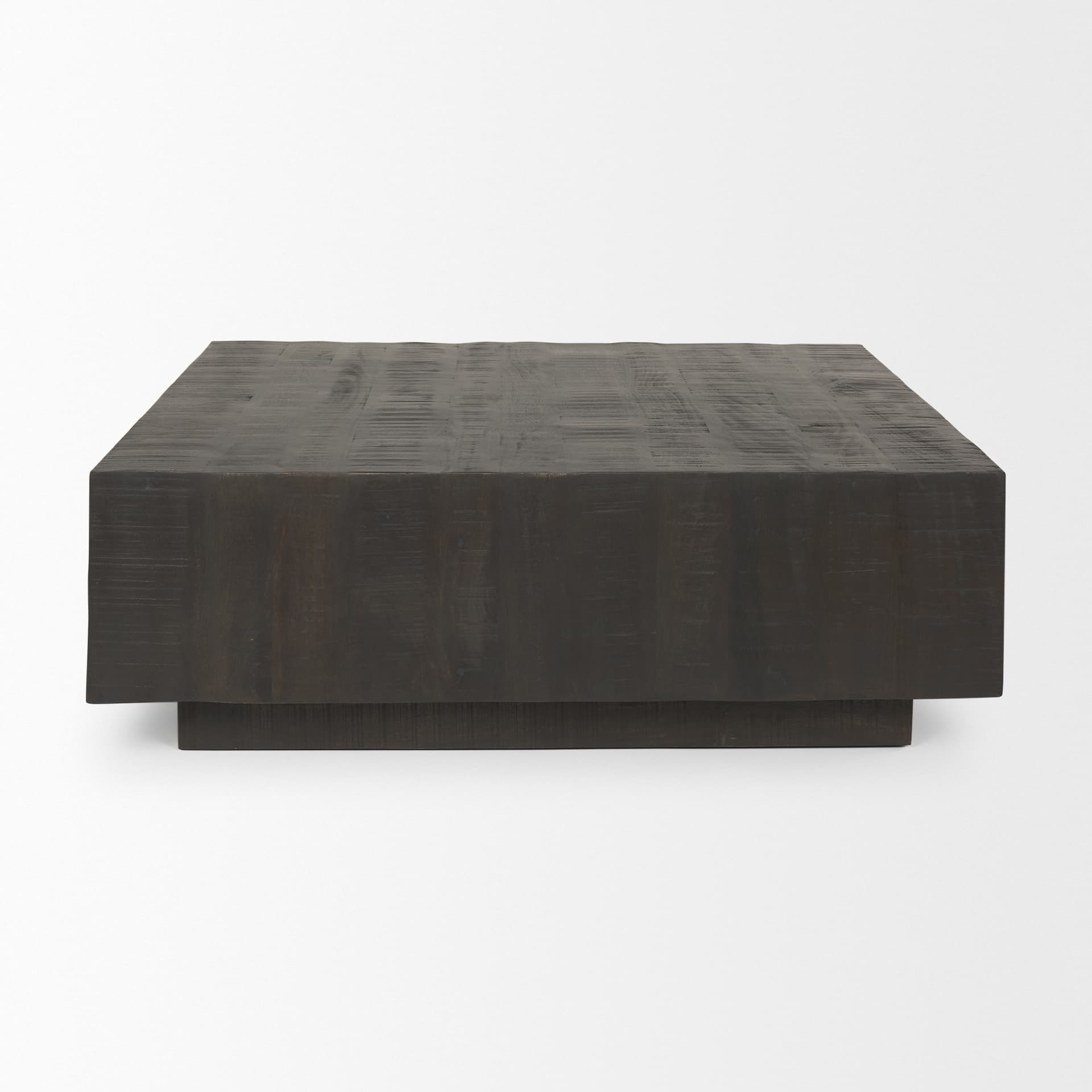 Hayden Dark Brown Wood Square Coffee Table — product photograph