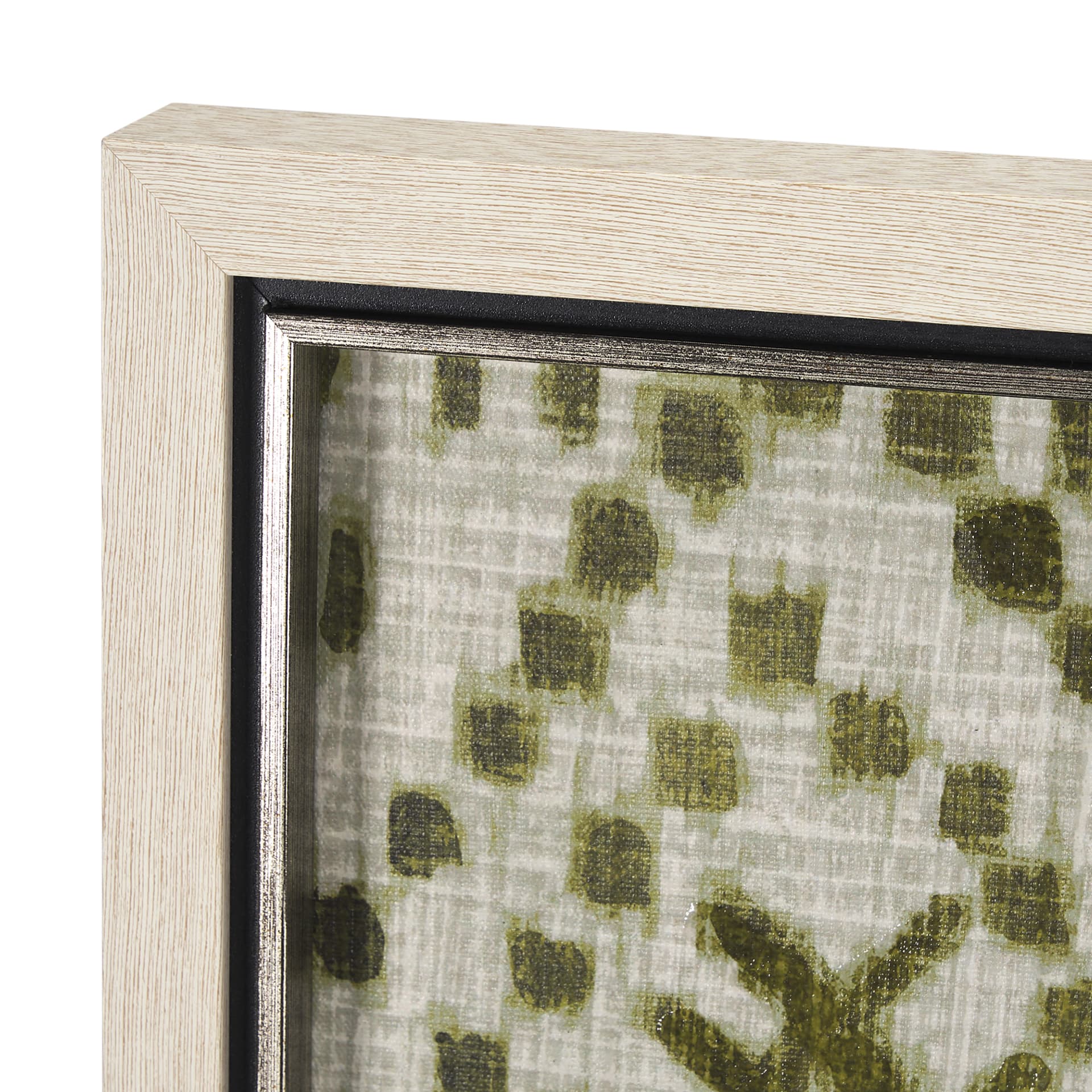 Story Teller II Olive by Mercana Studio a Hand Embelished Textured Framed Art Print — product photograph