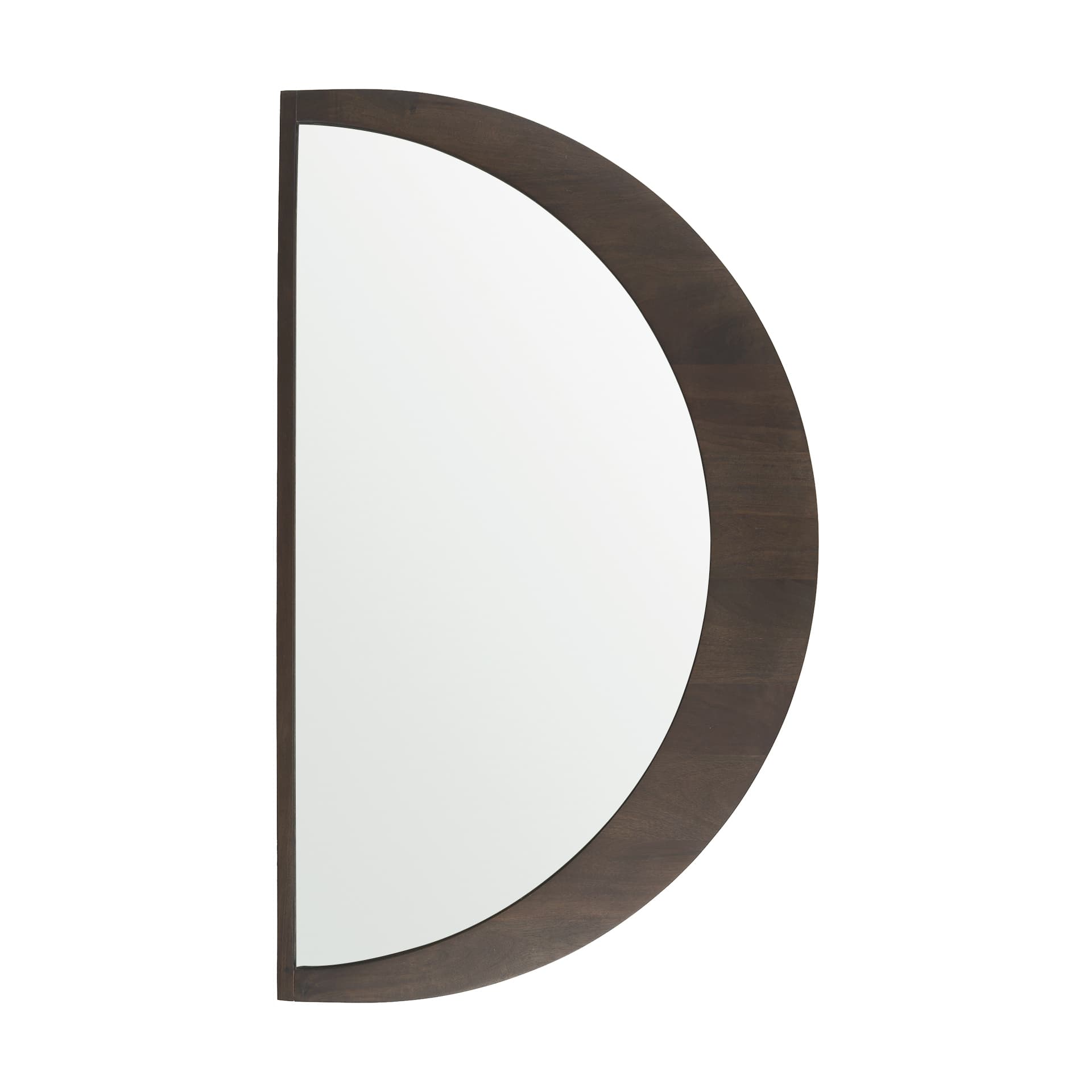 Celeste Dark Brown Wood Large Mirror — product photograph