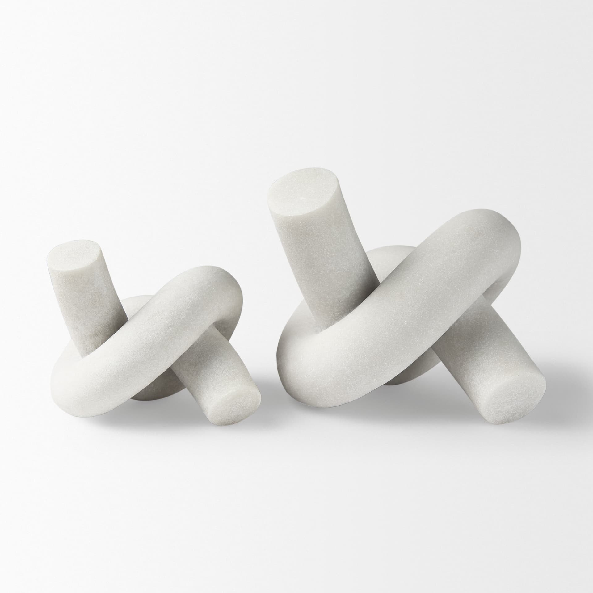 Otto Granite Resin Small Knot Sculpture Decorative Object — product photograph