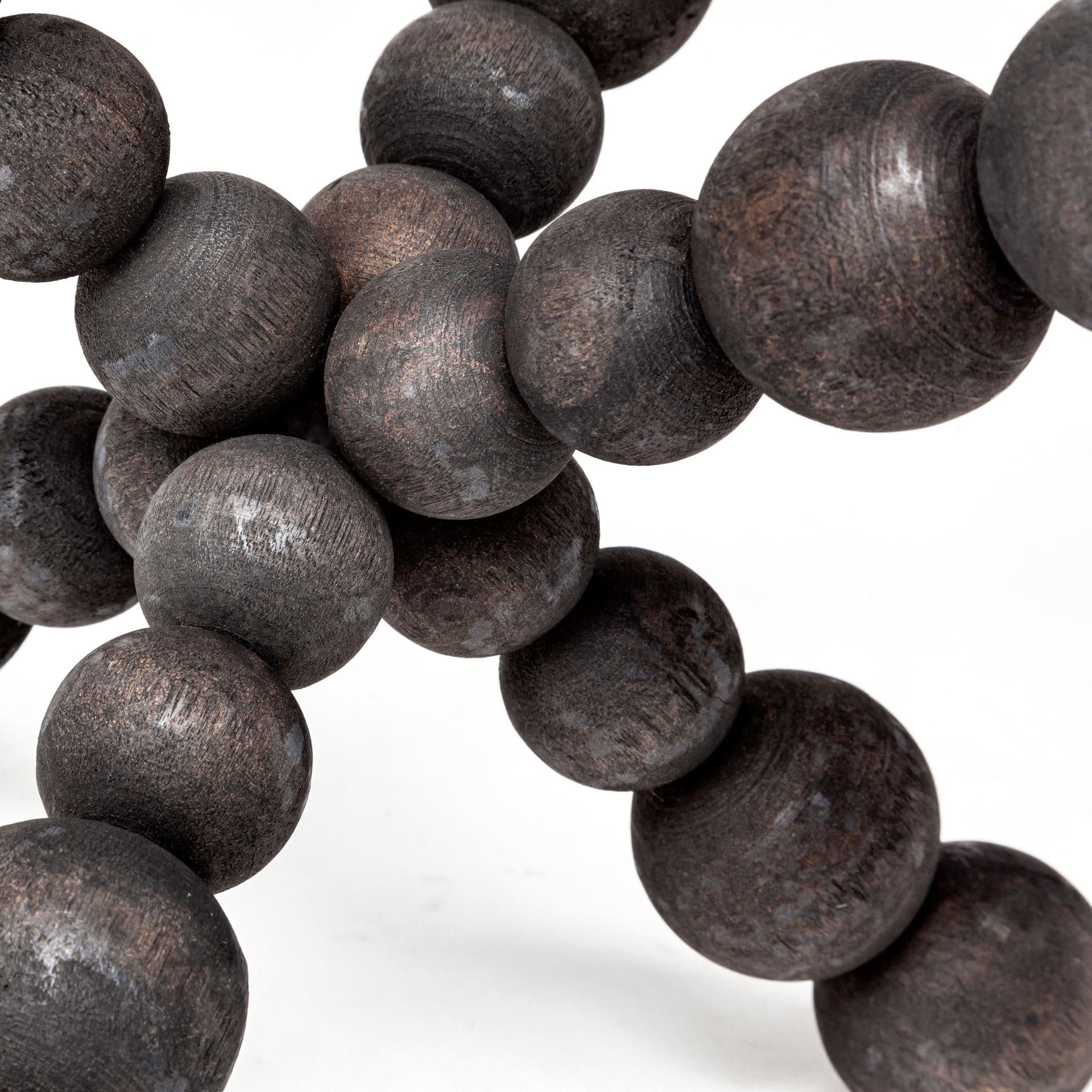 Carollan II (Large) 9L x 9W Black Geometric Wood Ball Jack — product photograph
