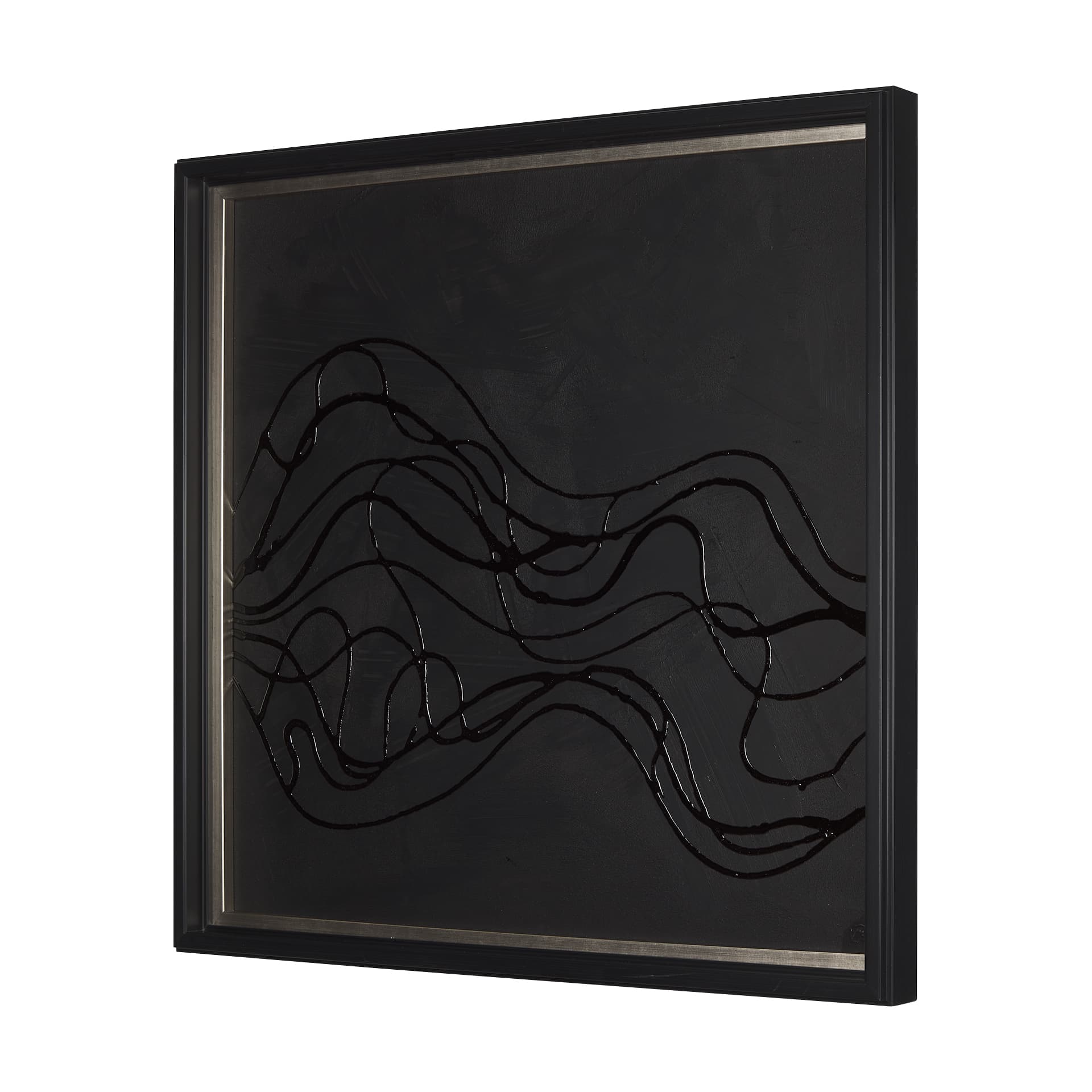 Bee Dance I by Studio M a handmade Original Framed 3D Textured Artwork — product photograph