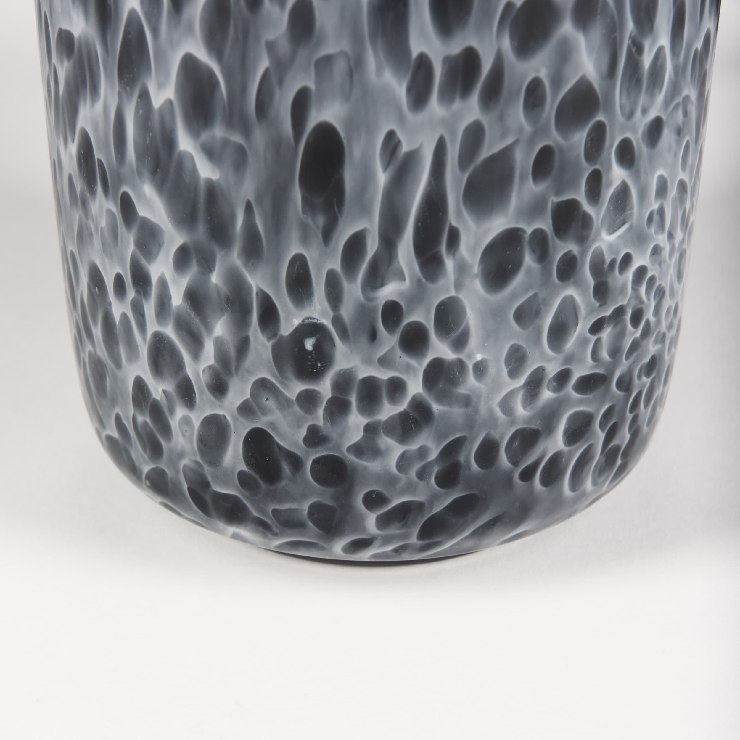 Masai Medium Black Mottled Glass Vase — product photograph