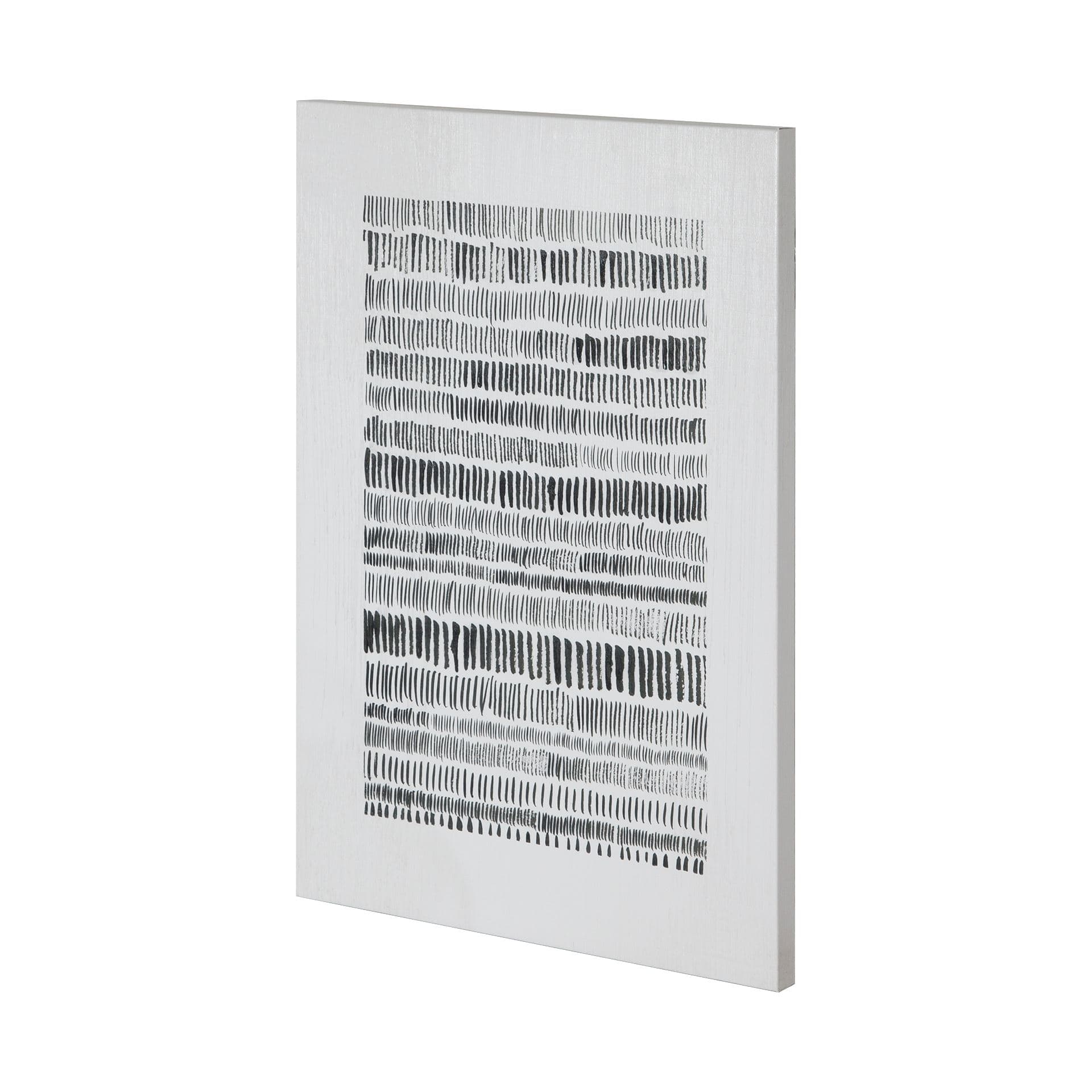 Hatches by Mercana Studio a Hand Embellished Textured Canvas — product photograph