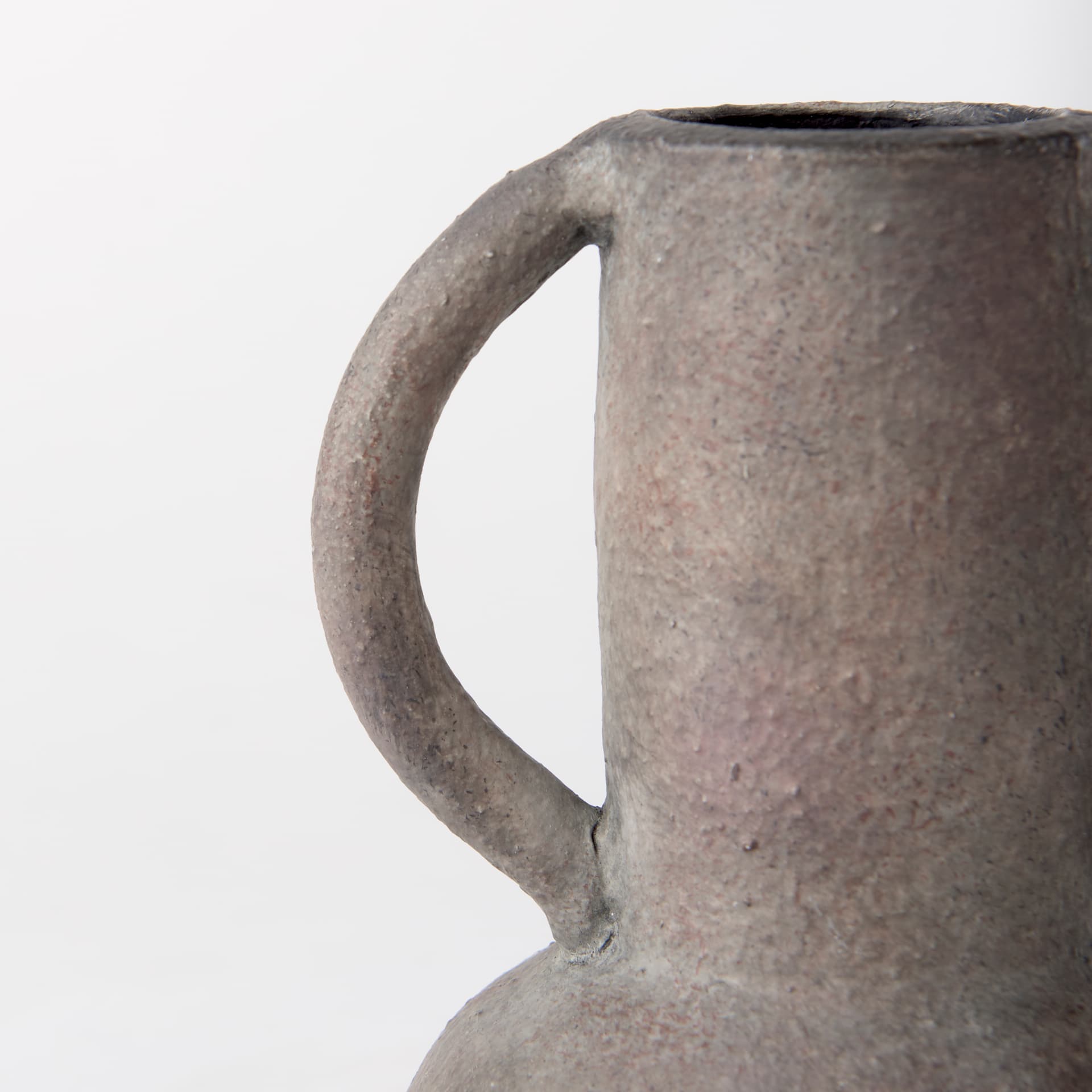 Armani 6.7H Brown-Gray Double Ear Vase — product photograph